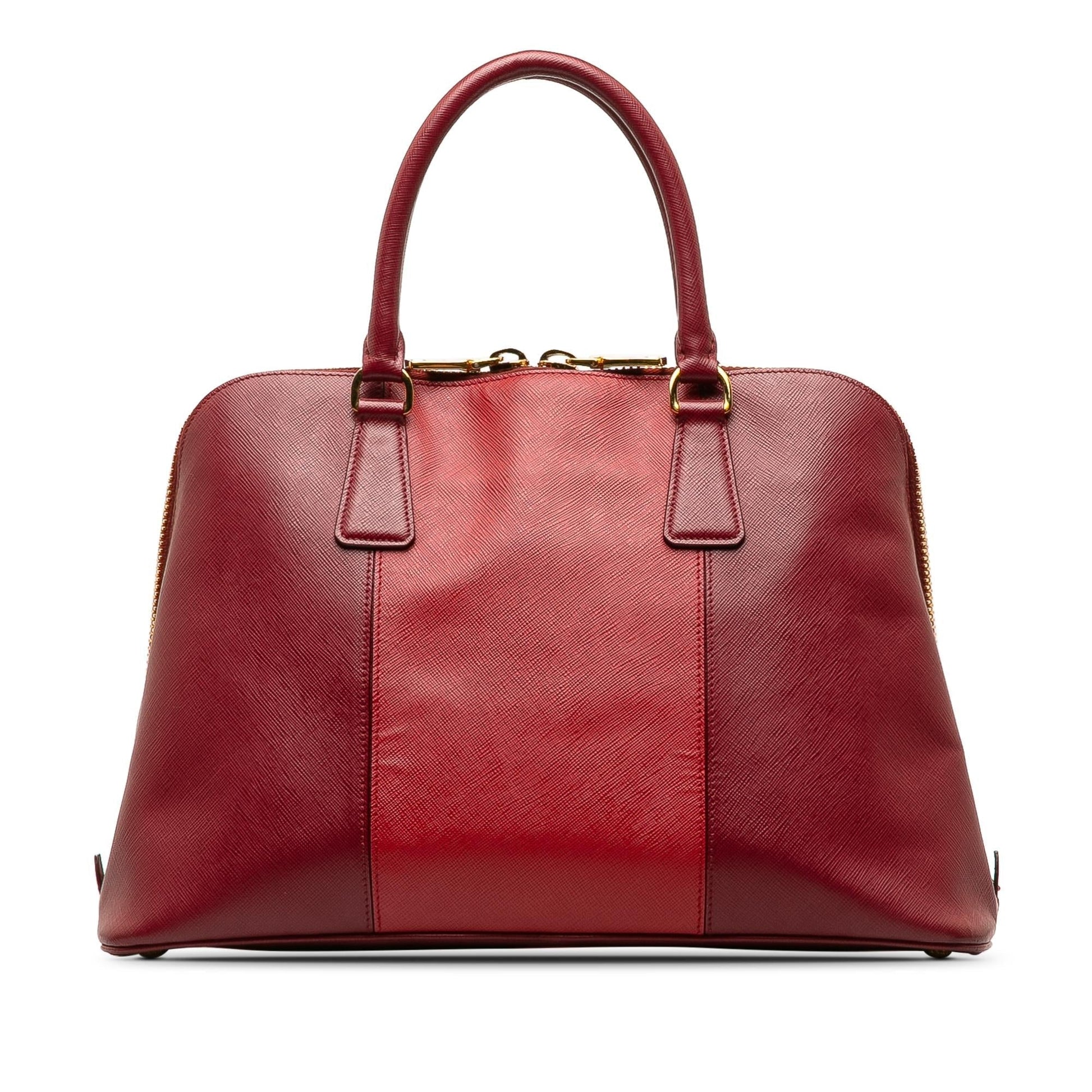 Prada Bicolor Promenade Handbag Shg Qtghil Saffiano Medium Satchel Bag