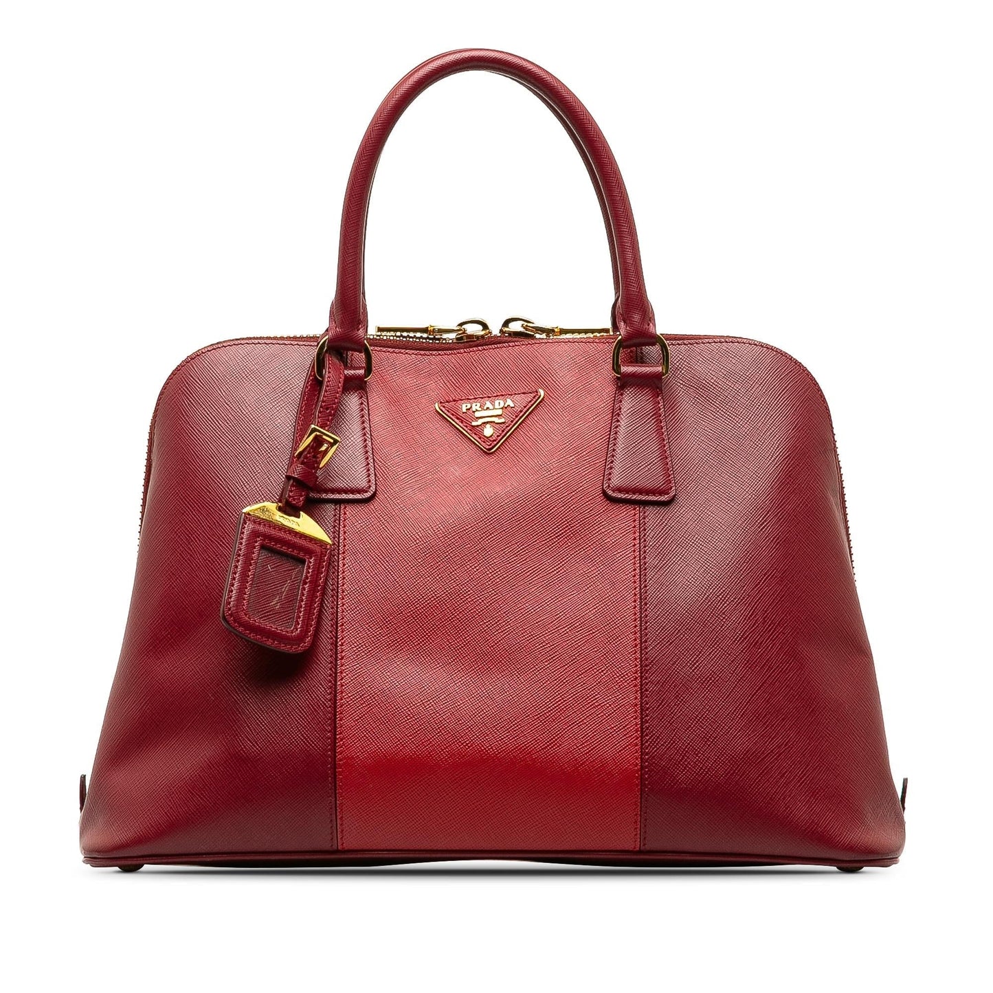 Prada Bicolor Promenade Handbag Shg Qtghil Saffiano Medium Satchel Bag