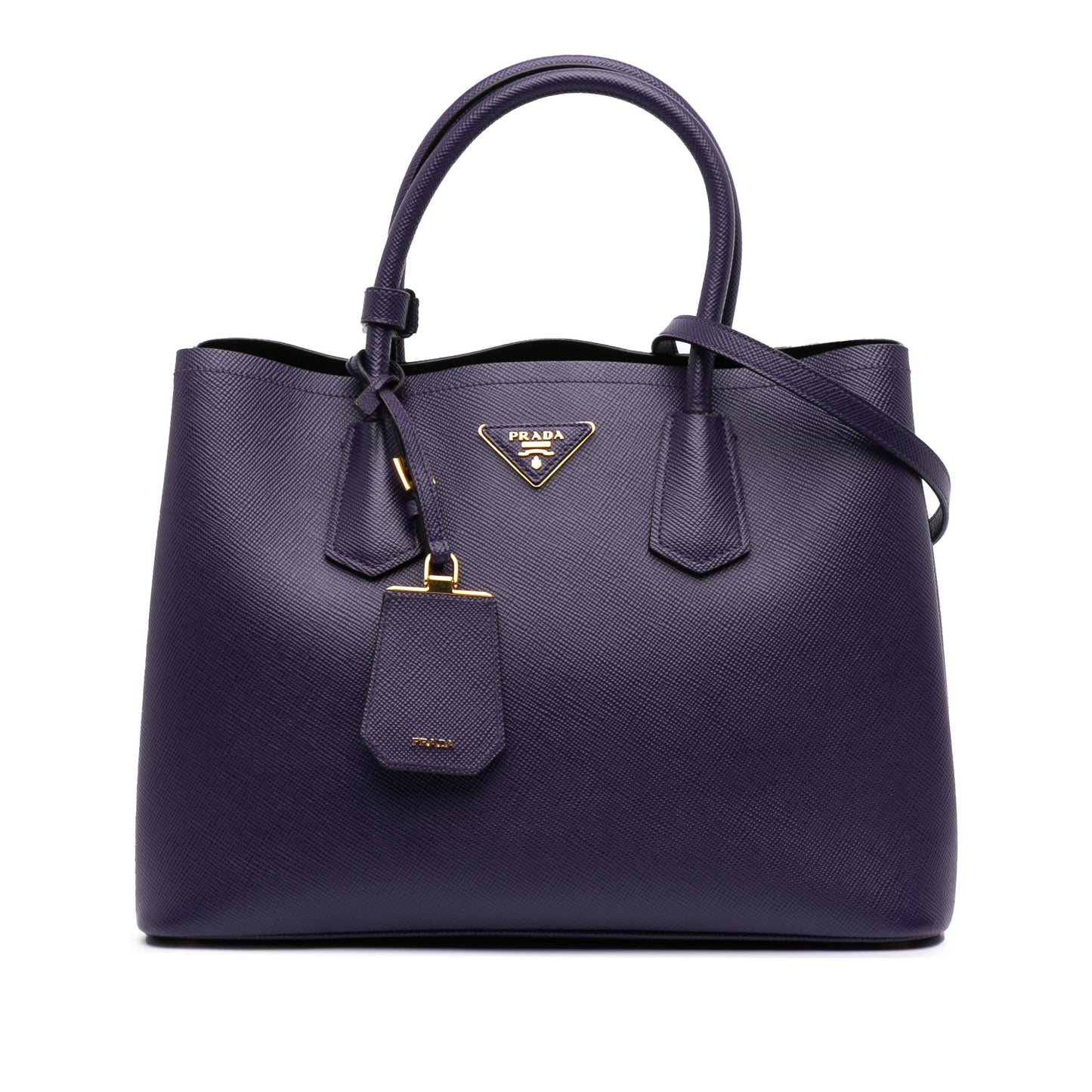 Prada Cuir Double Satchel Saffiano Medium Satchel Bag