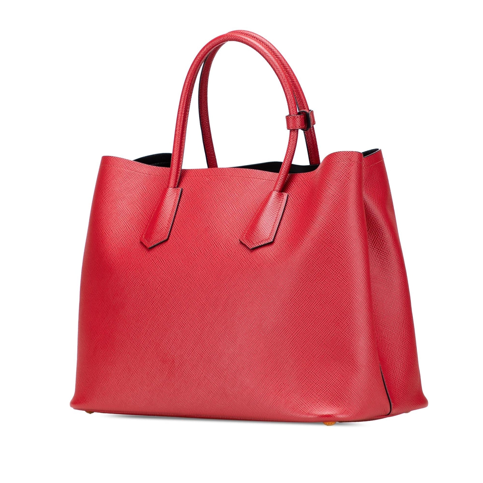 Prada Cuir Double Satchel Saffiano Medium Satchel Bag Double Satchel 1