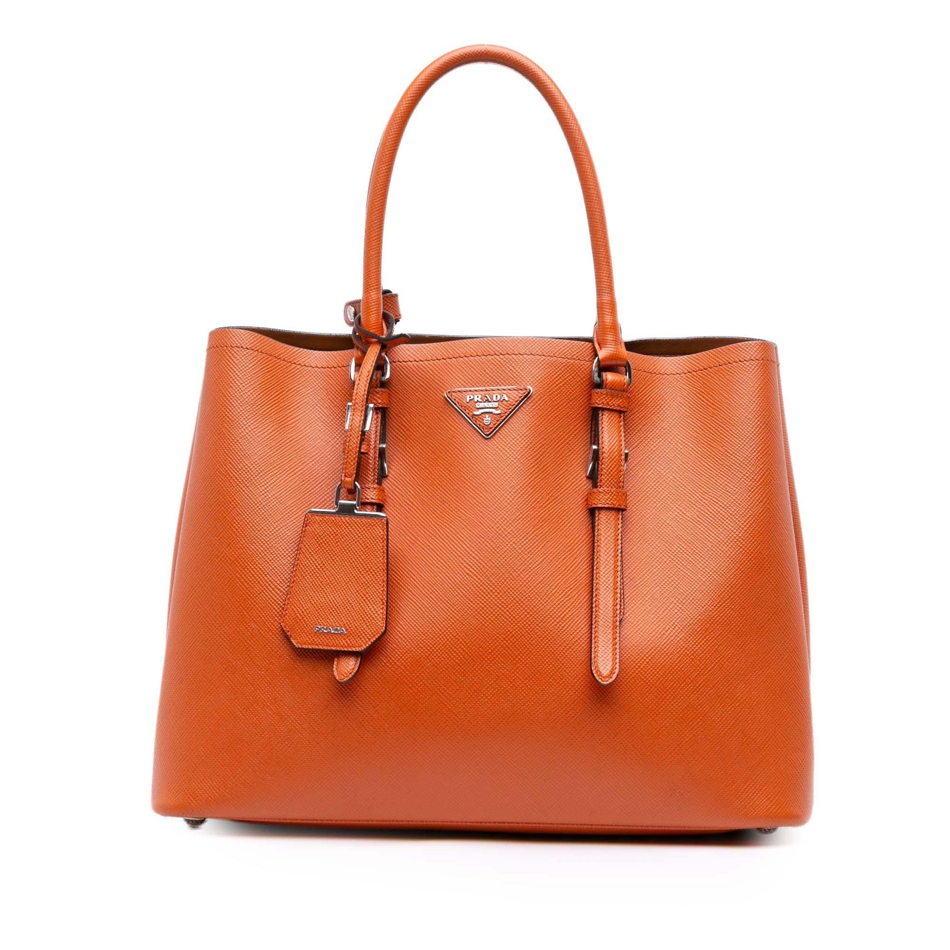 Prada Cuir Double Satchel Saffiano Medium Satchel Bag Double Satchel 4