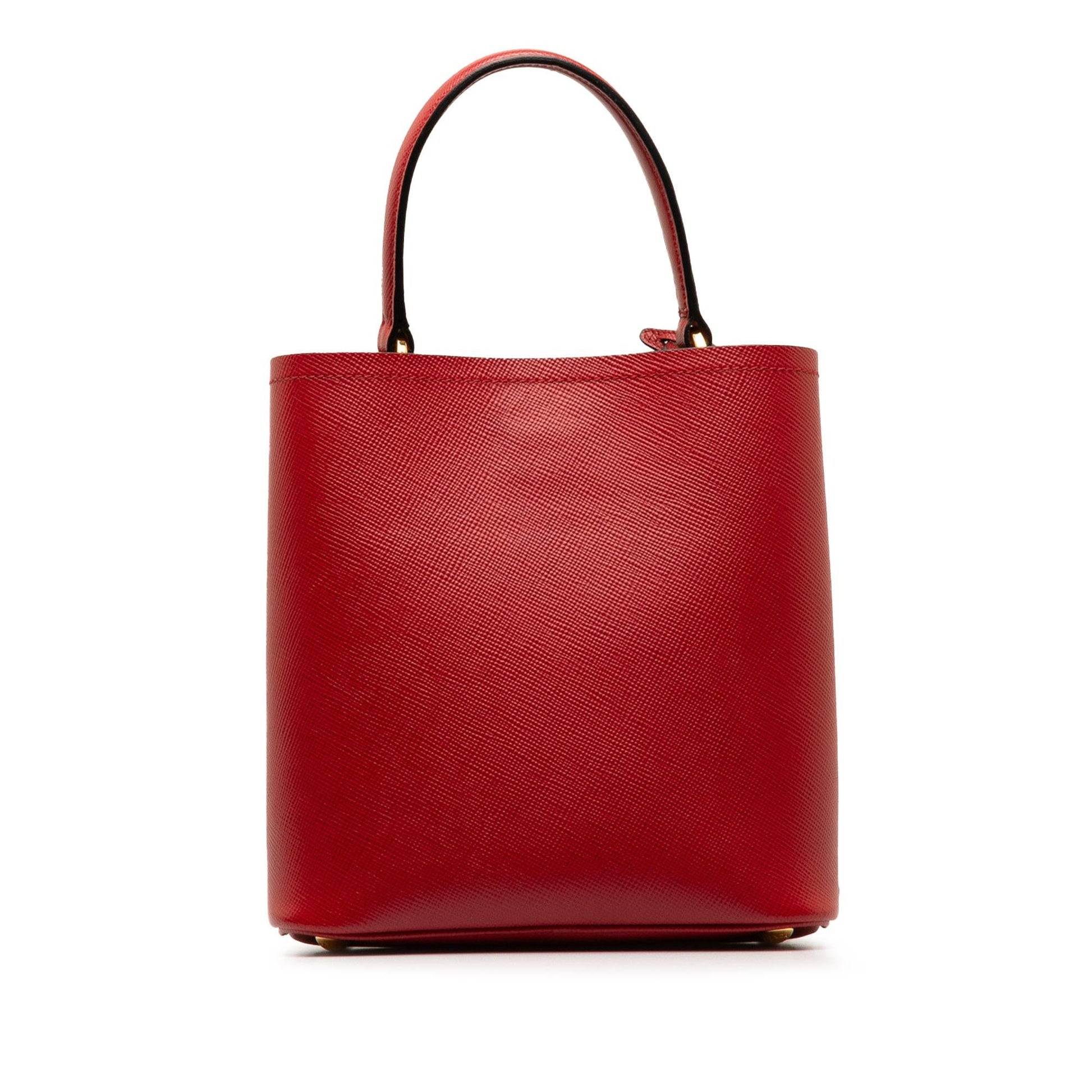Prada Cuir Panier Shg Qflnqj Satchel Bag Saffiano Medium