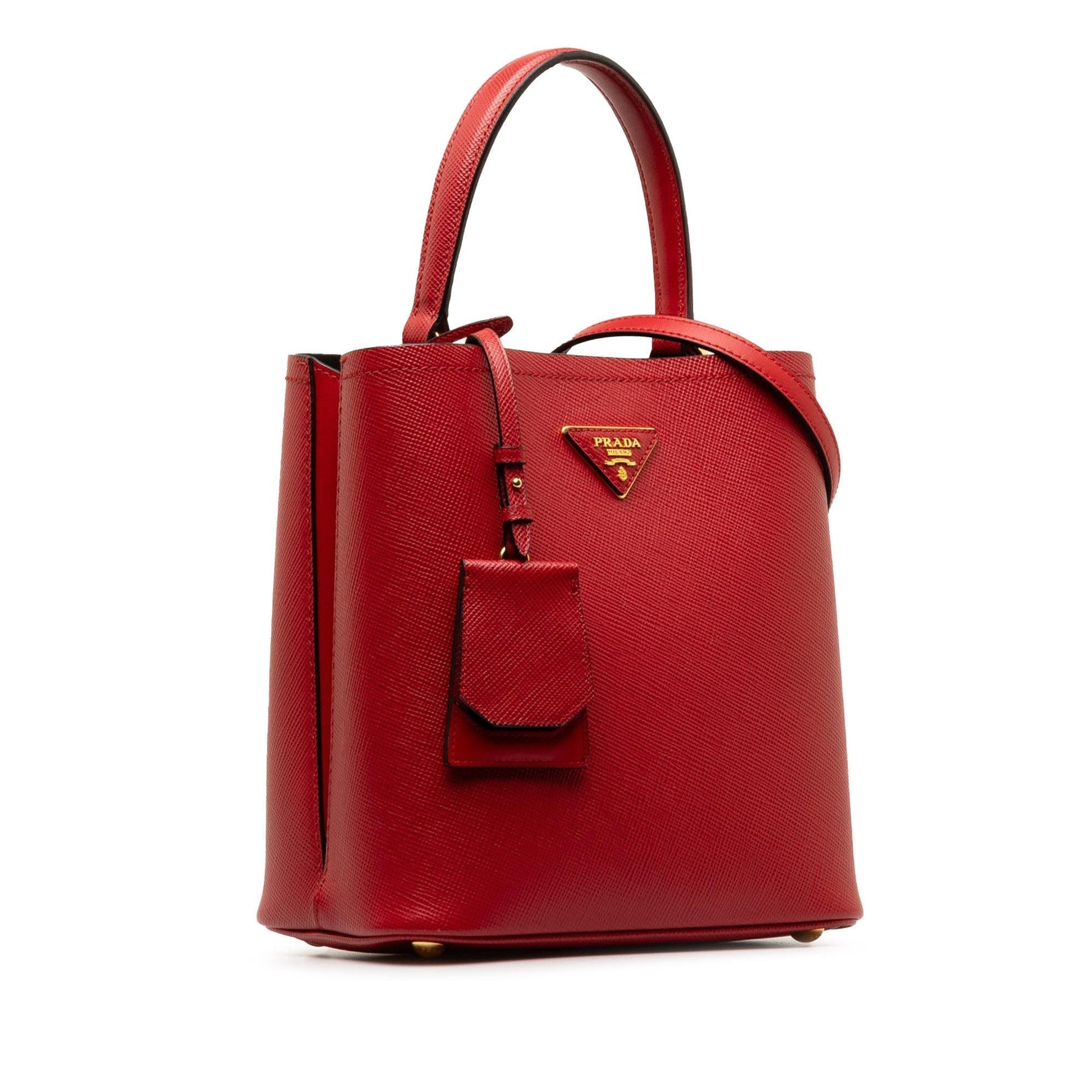 Prada Cuir Panier Shg Qflnqj Satchel Bag Saffiano Medium