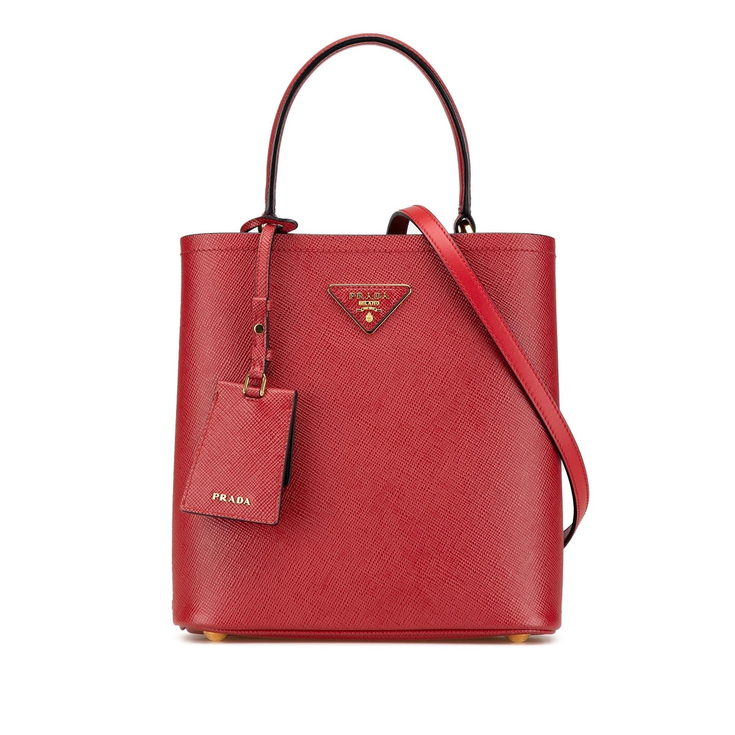 Prada Cuir Panier Satchel Bag Saffiano Medium