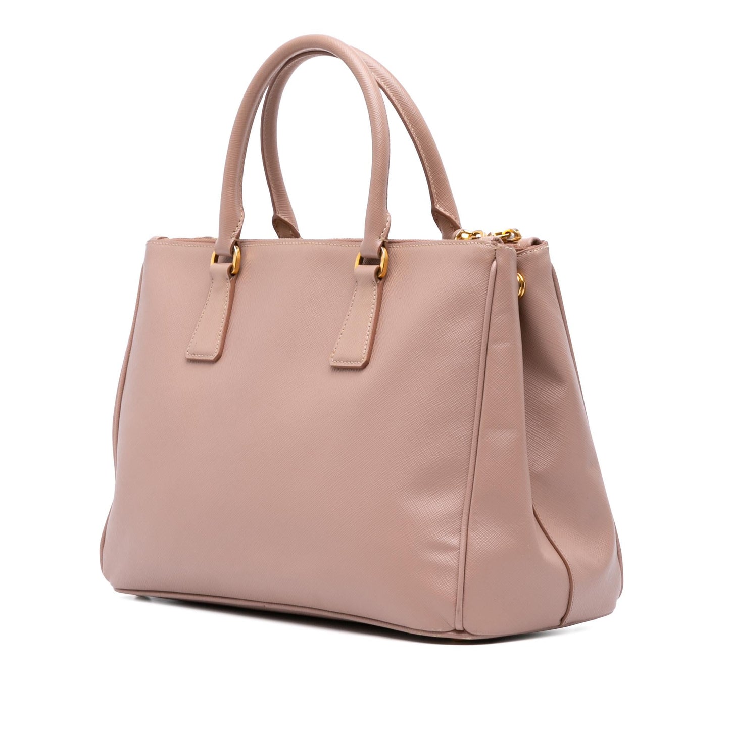 Prada Lux Galleria Double Satchel Saffiano Medium Zip Satchel Bag Zip Satchel 2