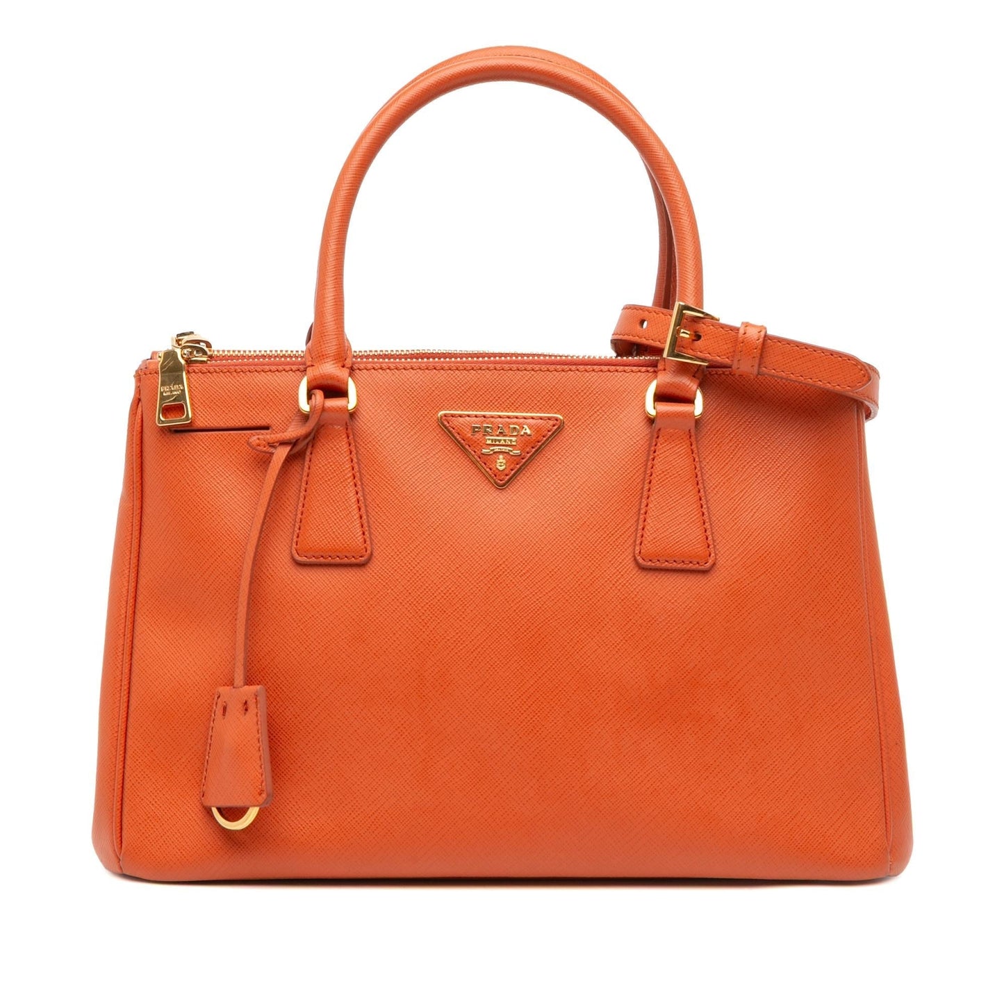 Prada Lux Galleria Double Satchel Saffiano Medium Zip Satchel Bag Zip Satchel 5