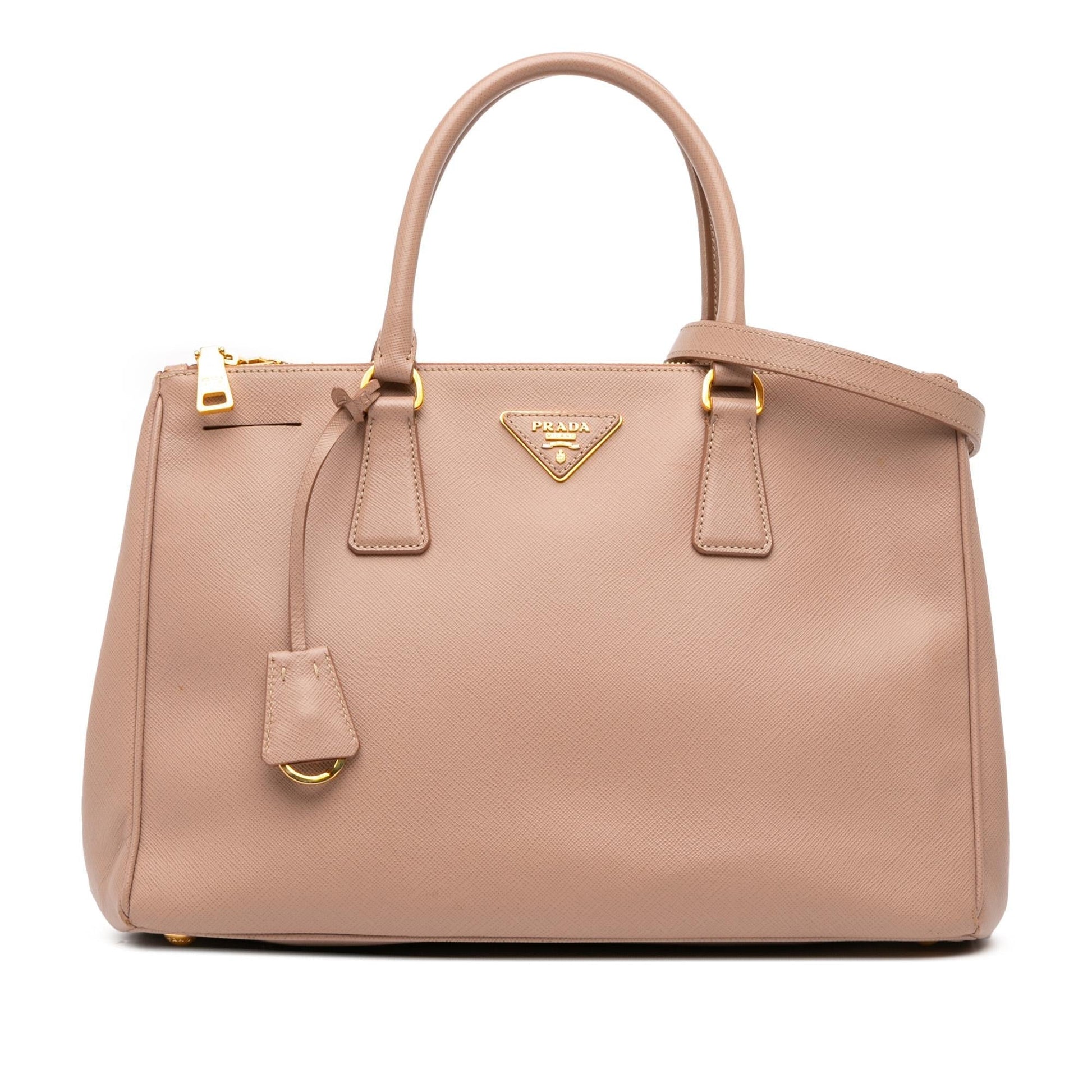 Prada Lux Galleria Double Satchel Saffiano Medium Zip Satchel Bag Zip Satchel 7
