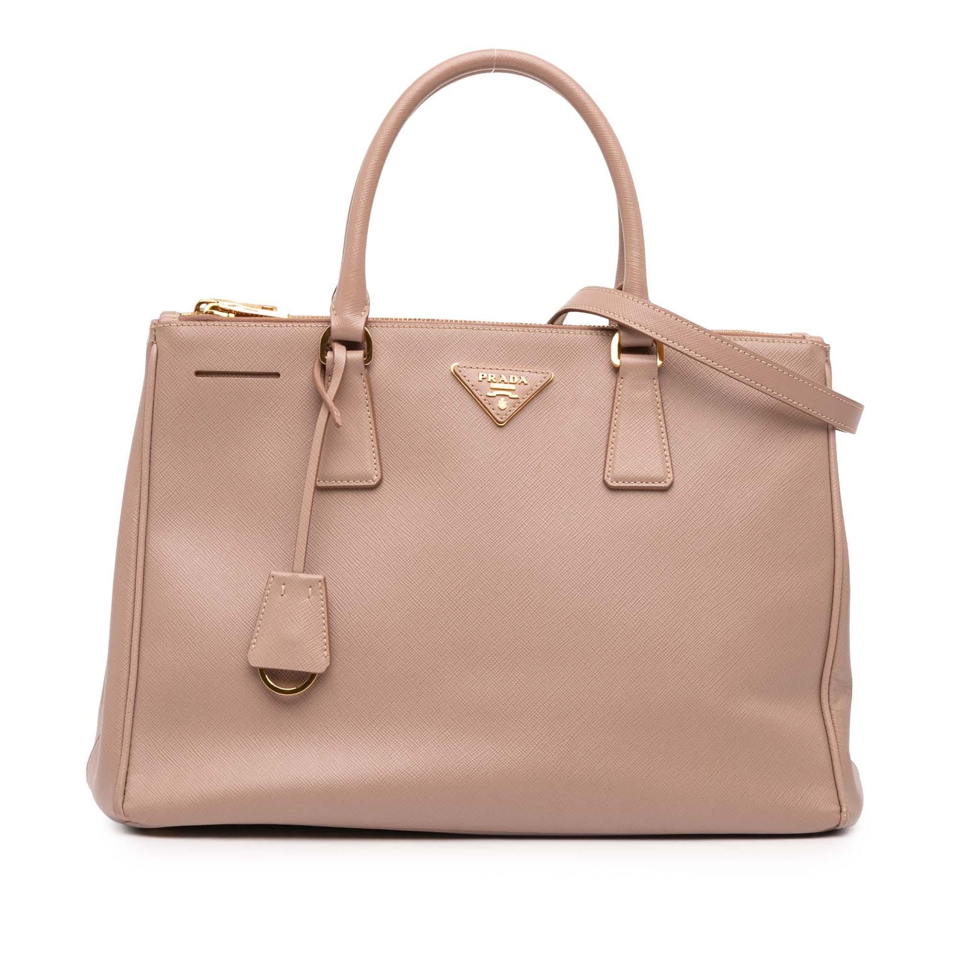 Prada Lux Galleria Double Satchel Saffiano Medium Zip Satchel Bag Zip Satchel 8