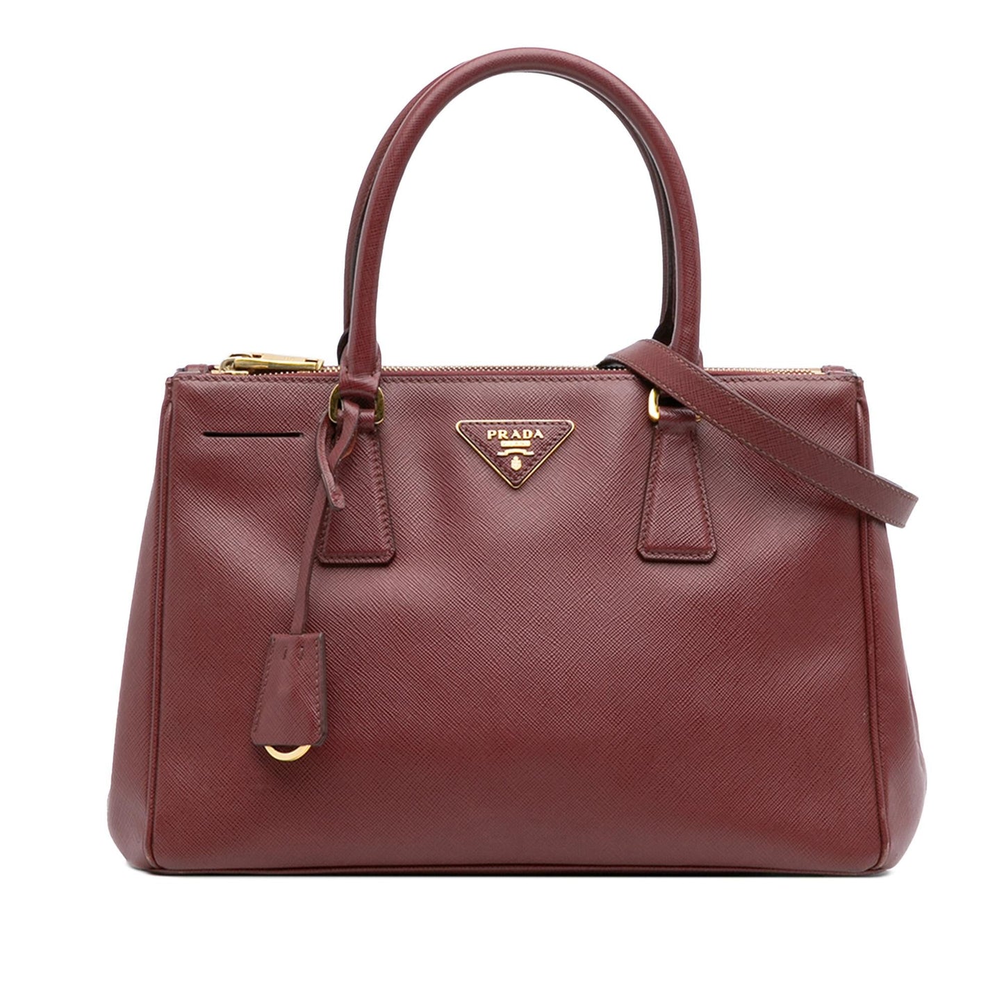 Prada Lux Galleria Double Satchel Saffiano Medium Zip Satchel Bag Zip Satchel 11