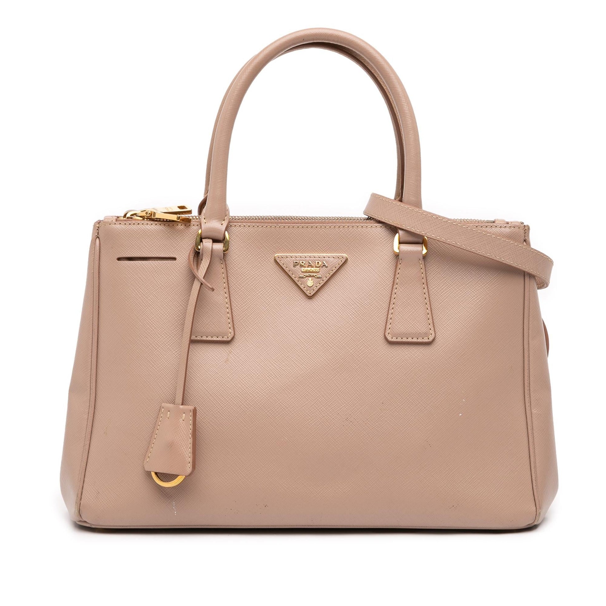 Prada Lux Galleria Double Satchel Saffiano Medium Zip Satchel Bag Zip Satchel 10