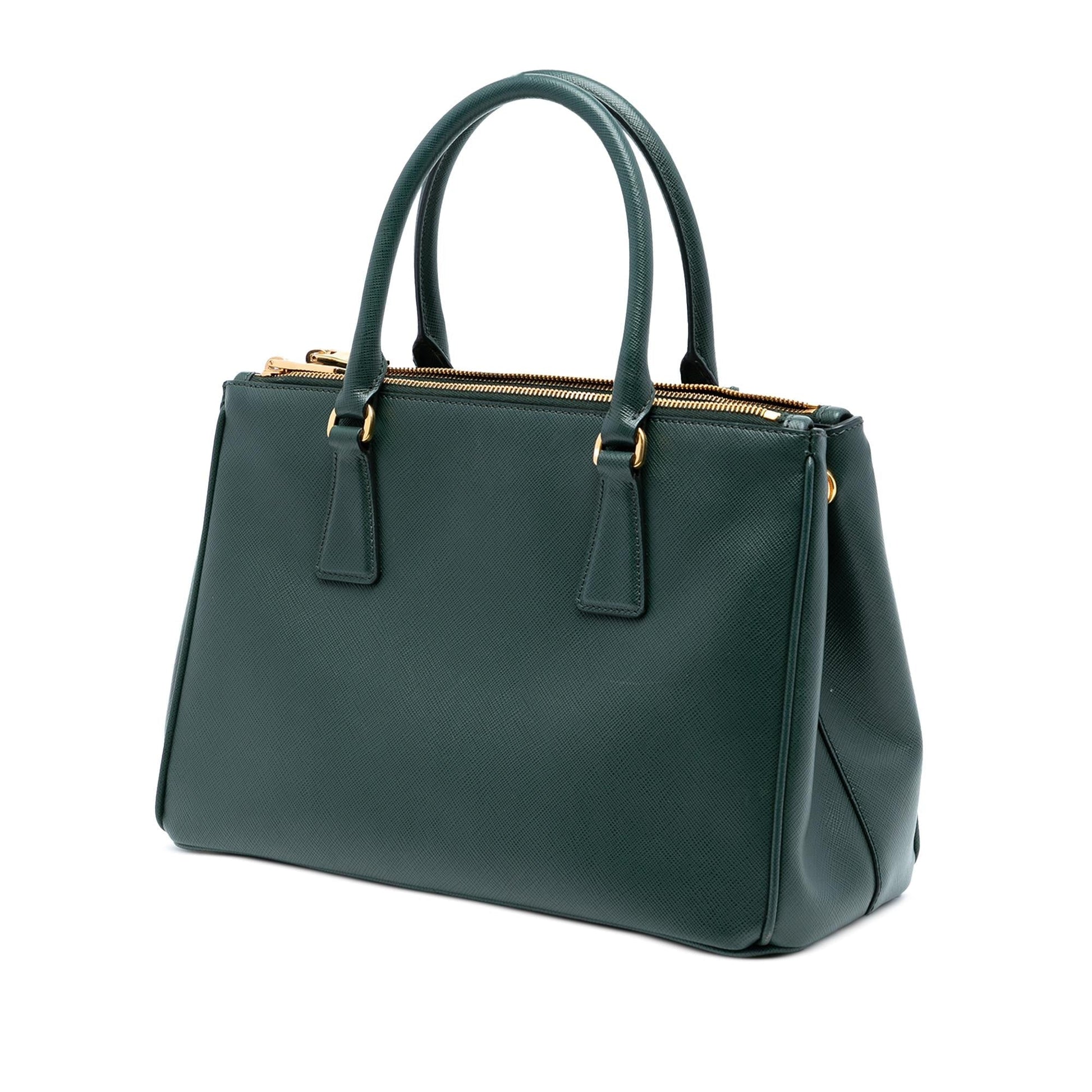 Prada Lux Galleria Double Satchel Saffiano Medium Zip Satchel Bag Zip Satchel 13