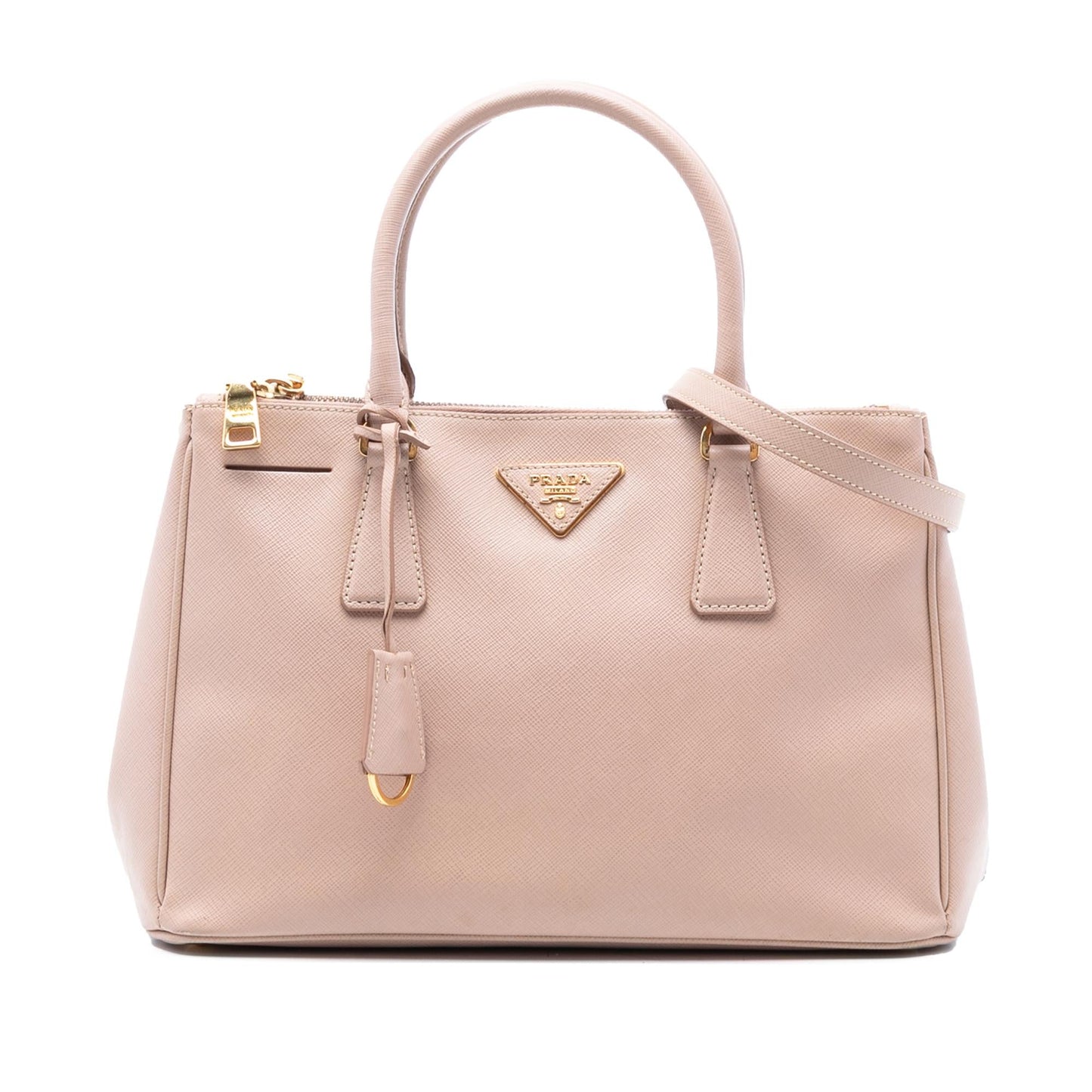 Prada Lux Galleria Double Satchel Saffiano Medium Zip Satchel Bag Zip Satchel 14