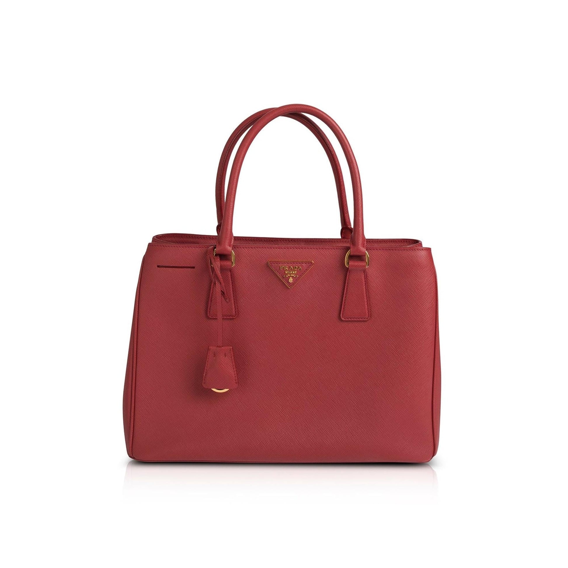 Prada Saffiano Lux Galleria Zip Tote Handbag Medium Tote Bag