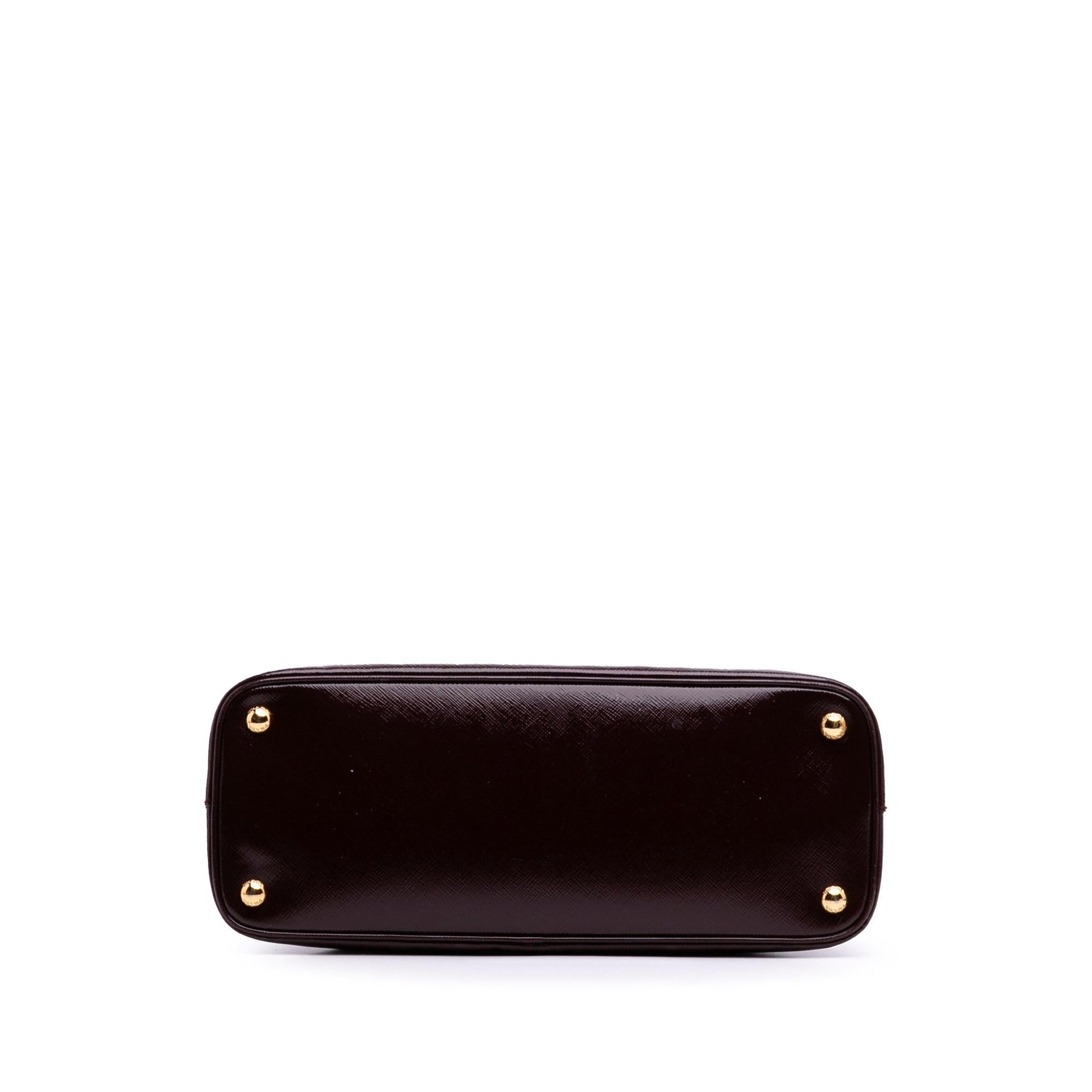 Prada Vernice Dome Satchel Saffiano Medium Satchel Bag