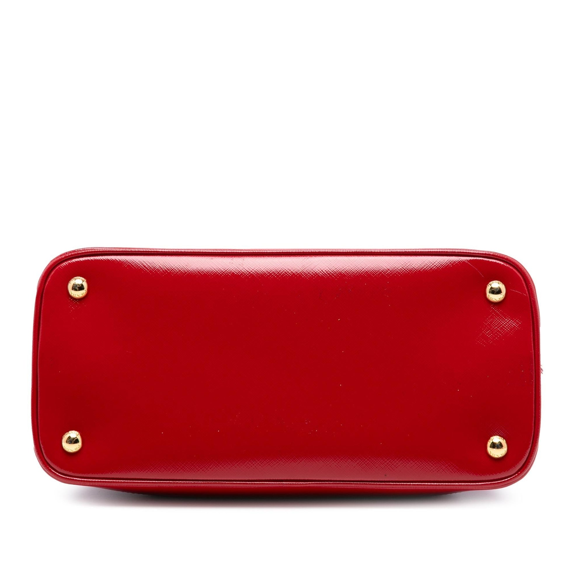 Prada Vernice Open Promenade Satchel Saffiano Medium Satchel Bag