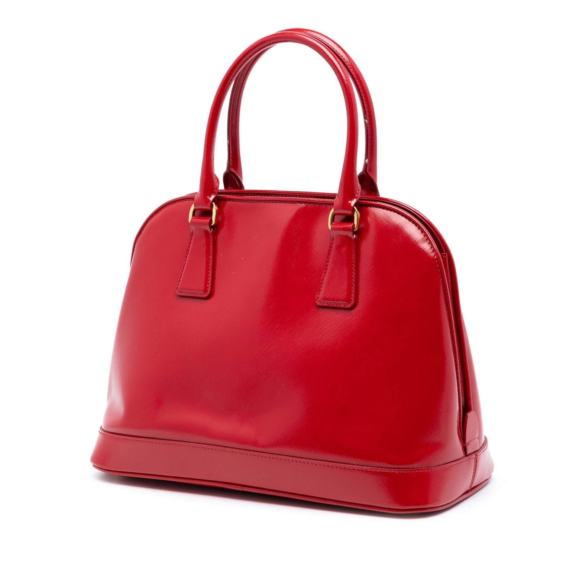 Prada Vernice Open Promenade Satchel Saffiano Medium Satchel Bag
