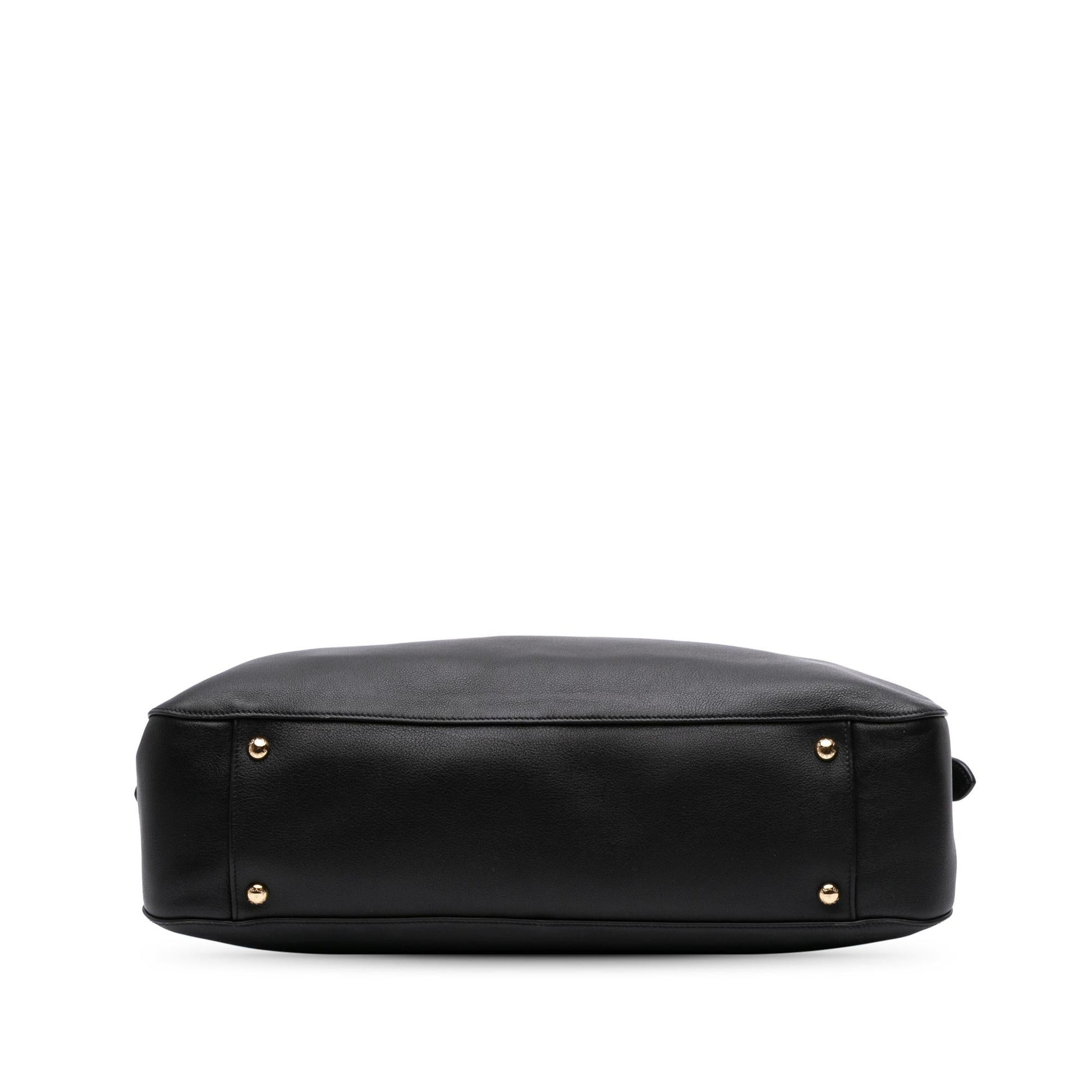 Prada Soft Grain Shopping Bag Leather Medium Satchel Bag