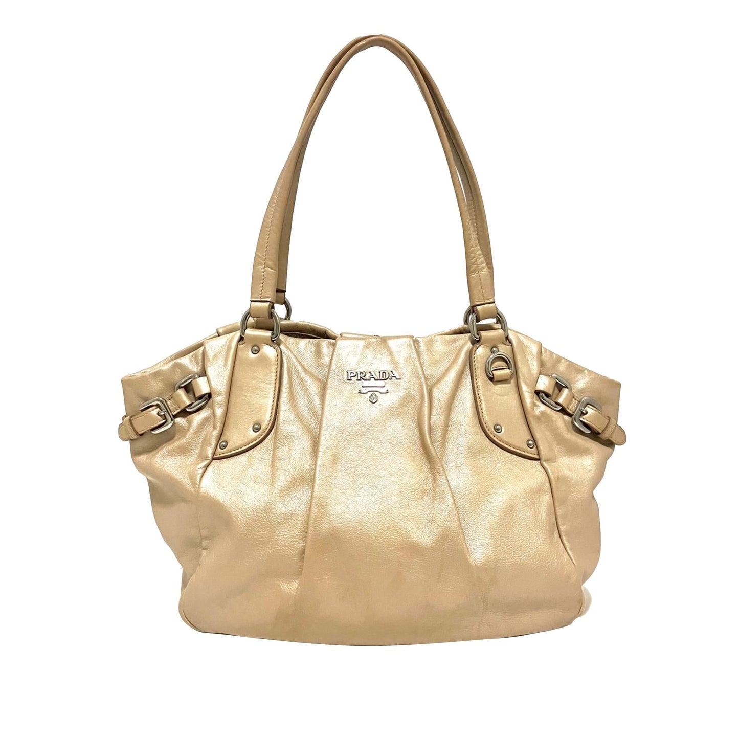 Prada Metallic Soft Calf Shopping Tote Shg 69Ysie Tote Bag