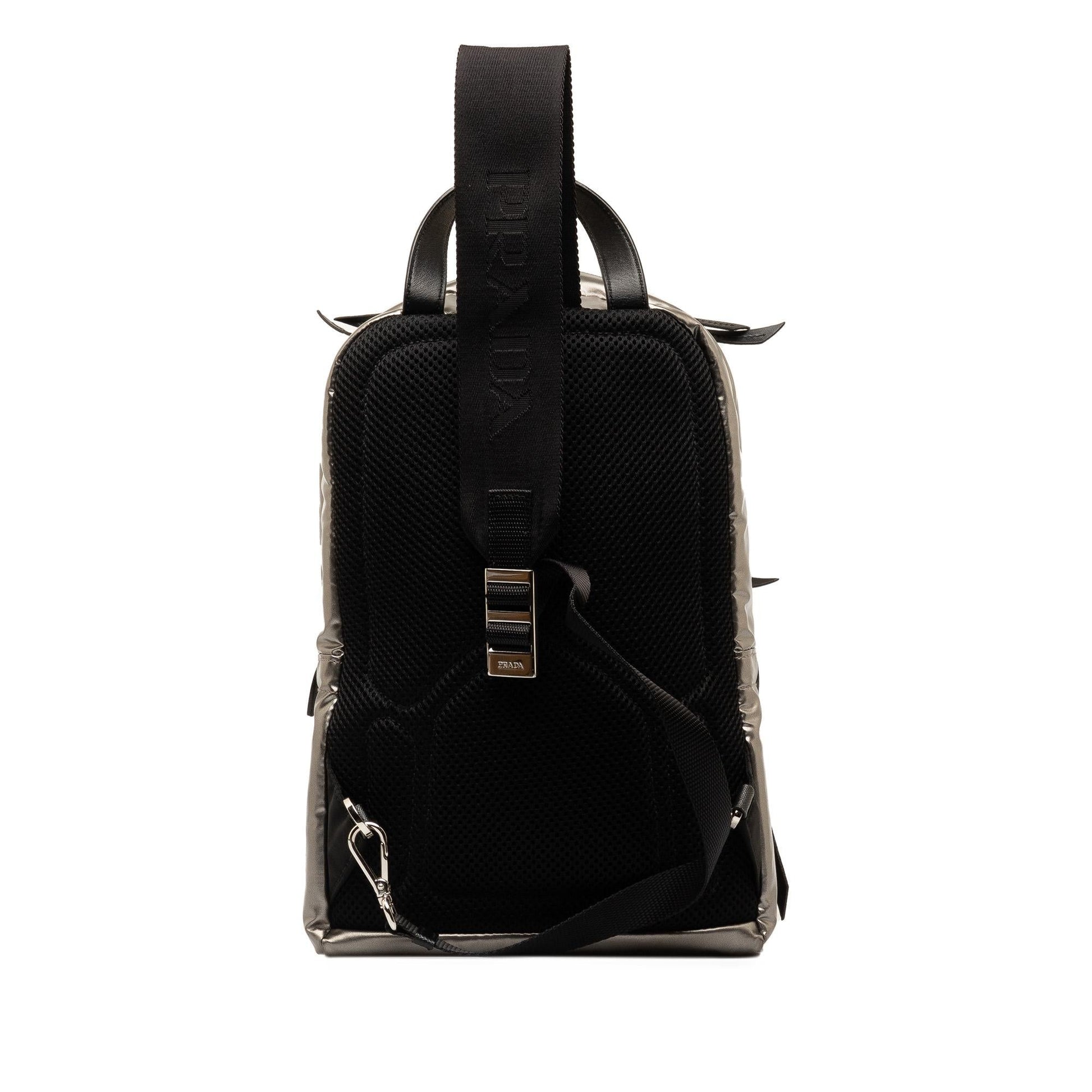 Prada Metallic Tessuto Sling Shg T7Gdto Crossbody Bag
