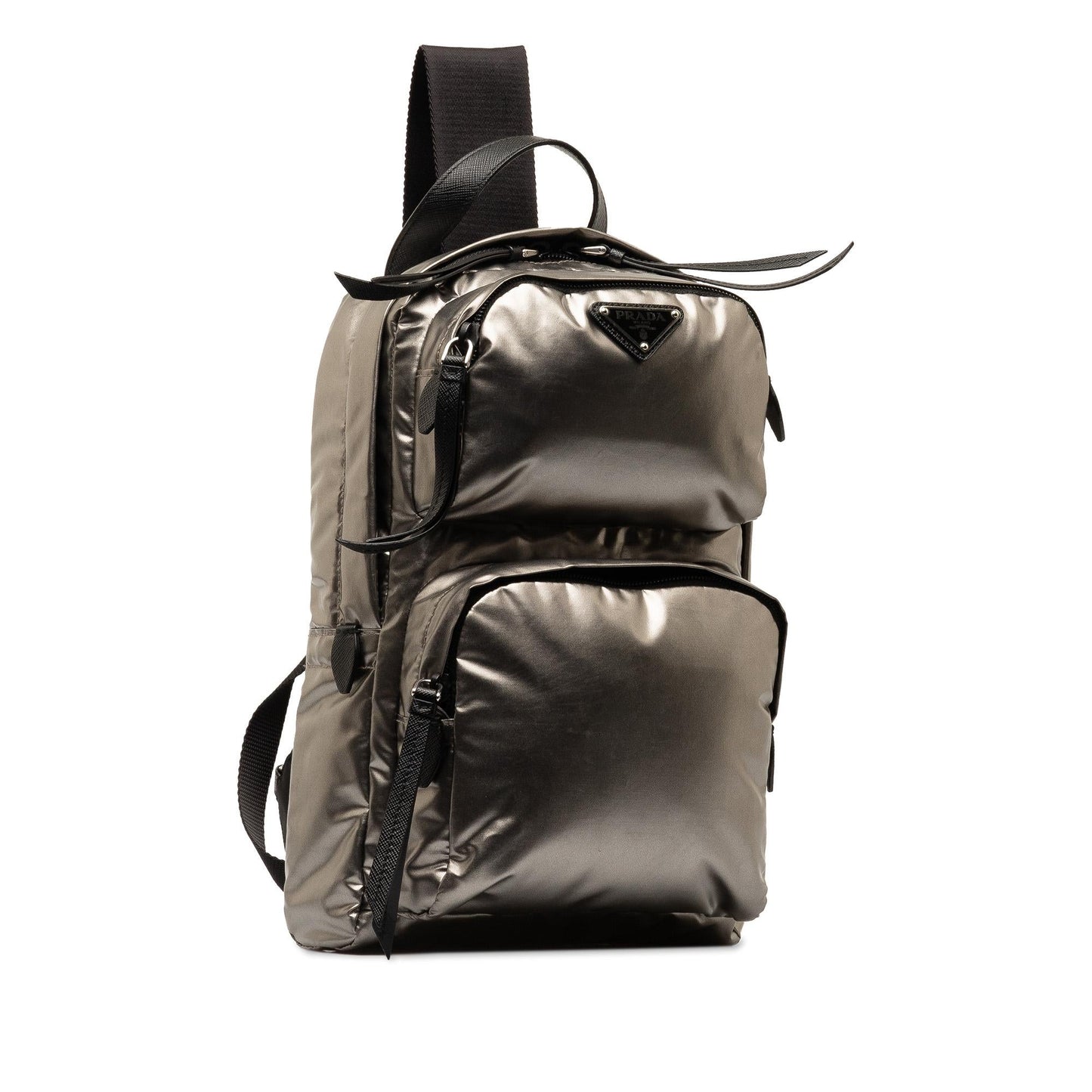 Prada Metallic Tessuto Sling Shg T7Gdto Crossbody Bag