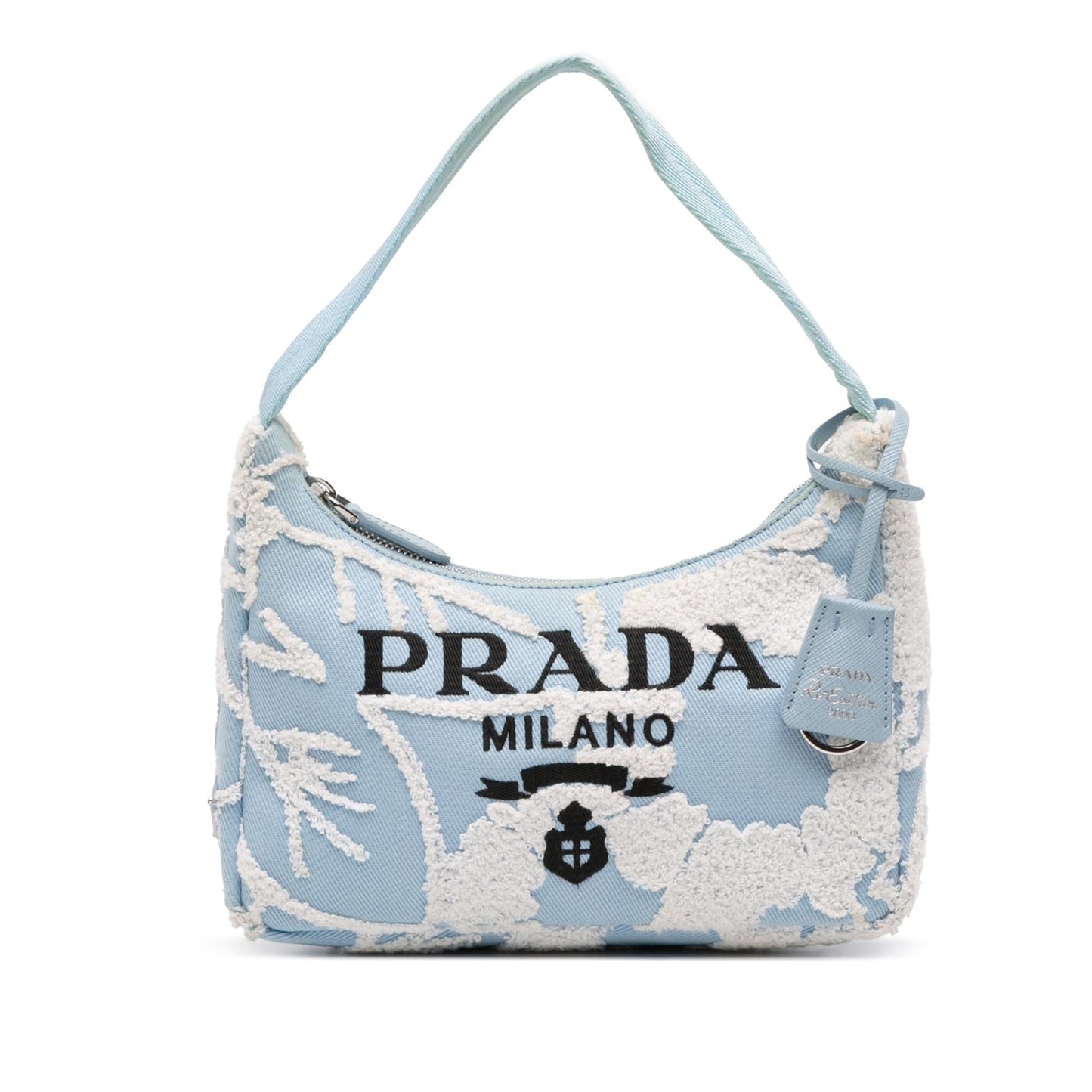 Prada Drill Re Edition Shoulder Bag Mini Embroidered