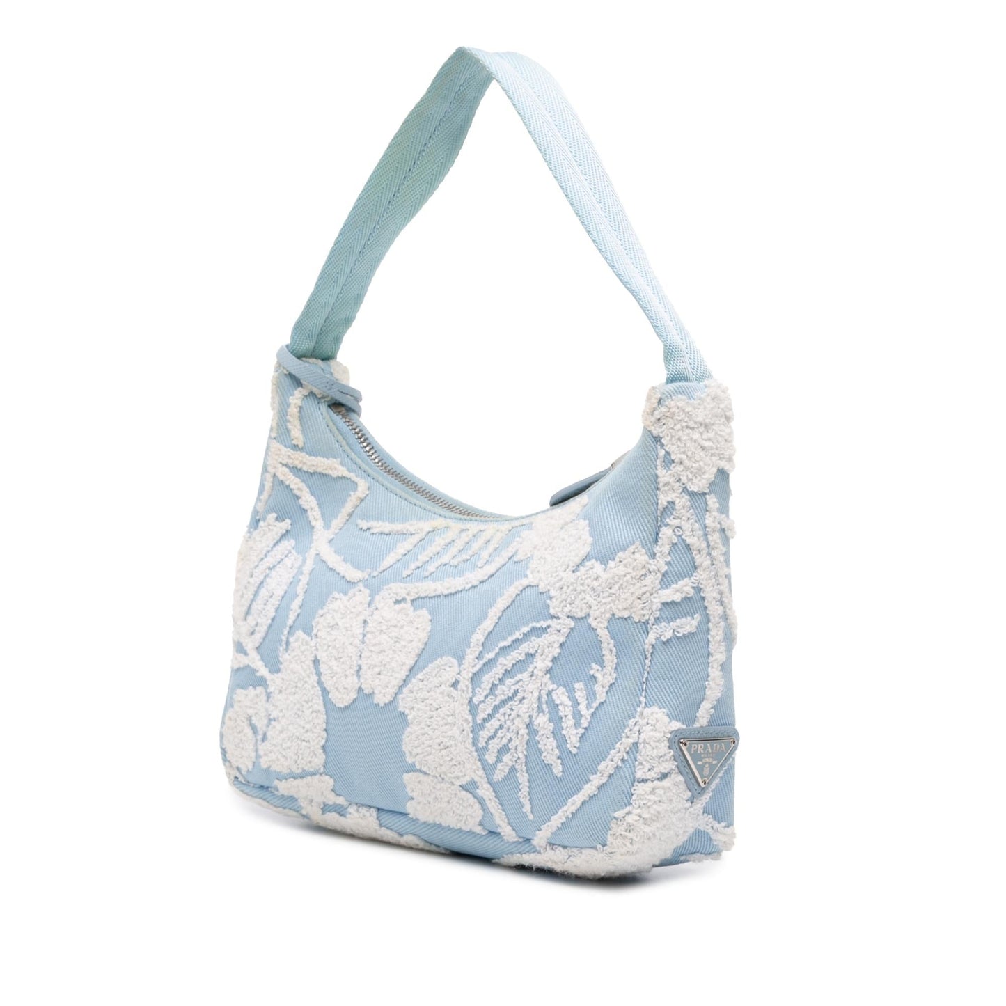 Prada Drill Re Edition Shoulder Bag Mini Embroidered