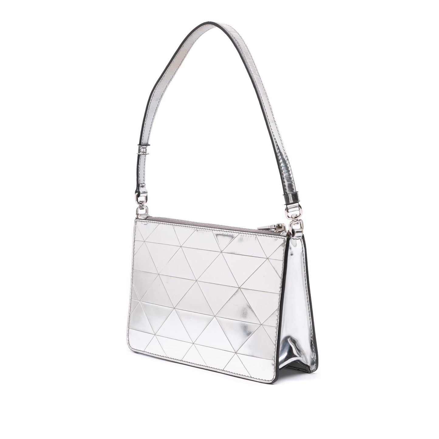 Prada Metallic Spazzolato Tria Shoulder Bag Mini