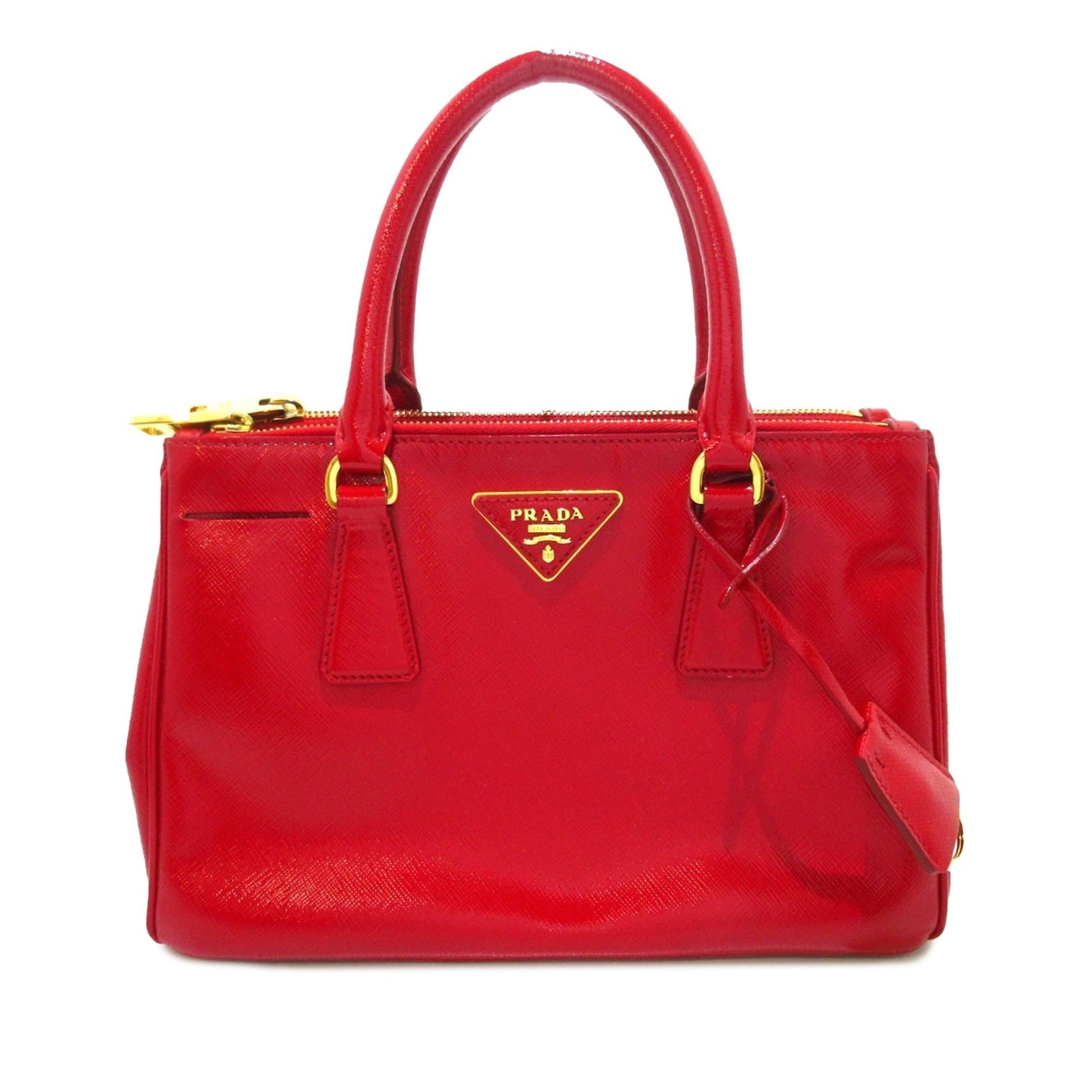 Prada Vernice Galleria Double Satchel Shg 7J2Noa Saffiano Mini Zip Satchel Bag