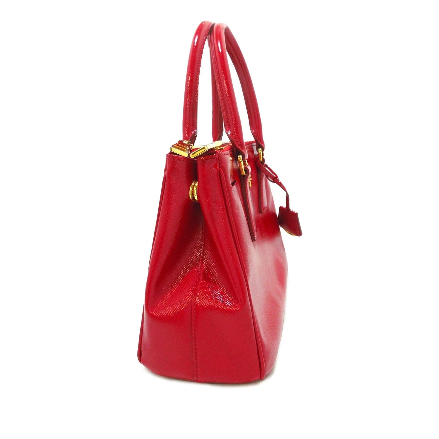 Prada Vernice Galleria Double Satchel Shg 7J2Noa Saffiano Mini Zip Satchel Bag