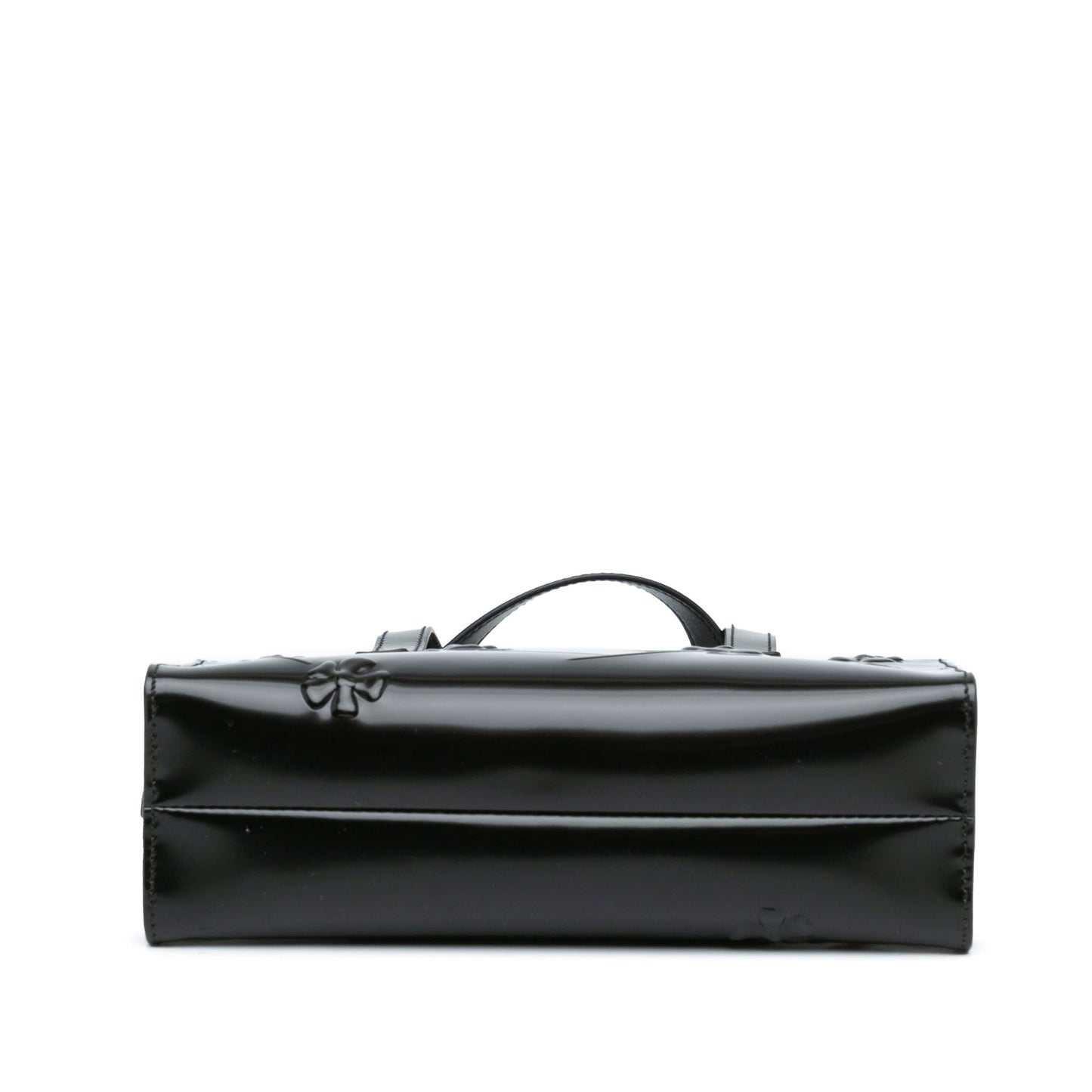 Prada Spazzolato Floral Re Edition Double Handle Bag Shg Mini Satchel Bag