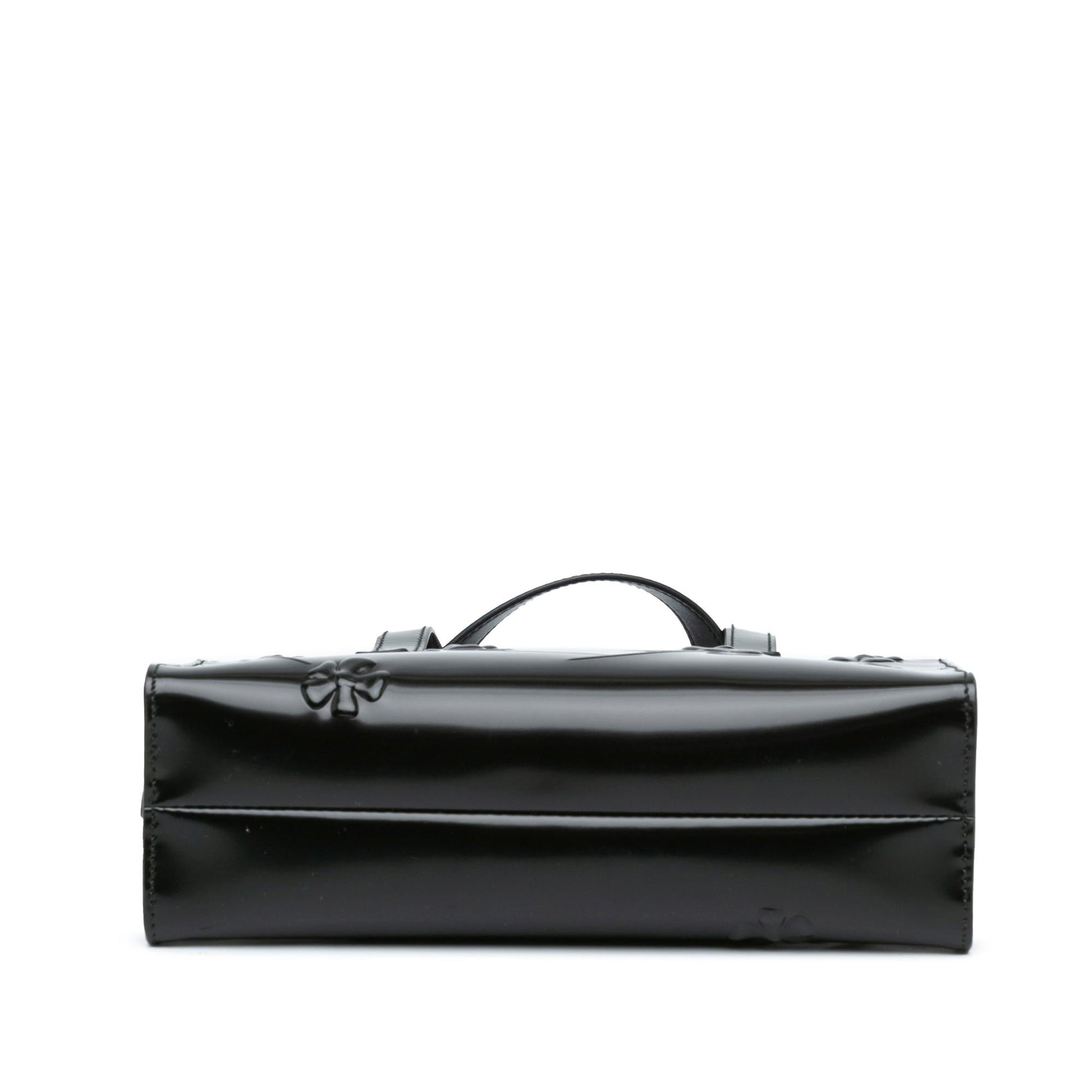 Prada Spazzolato Floral Re Edition Double Handle Bag Shg Mini Satchel Bag