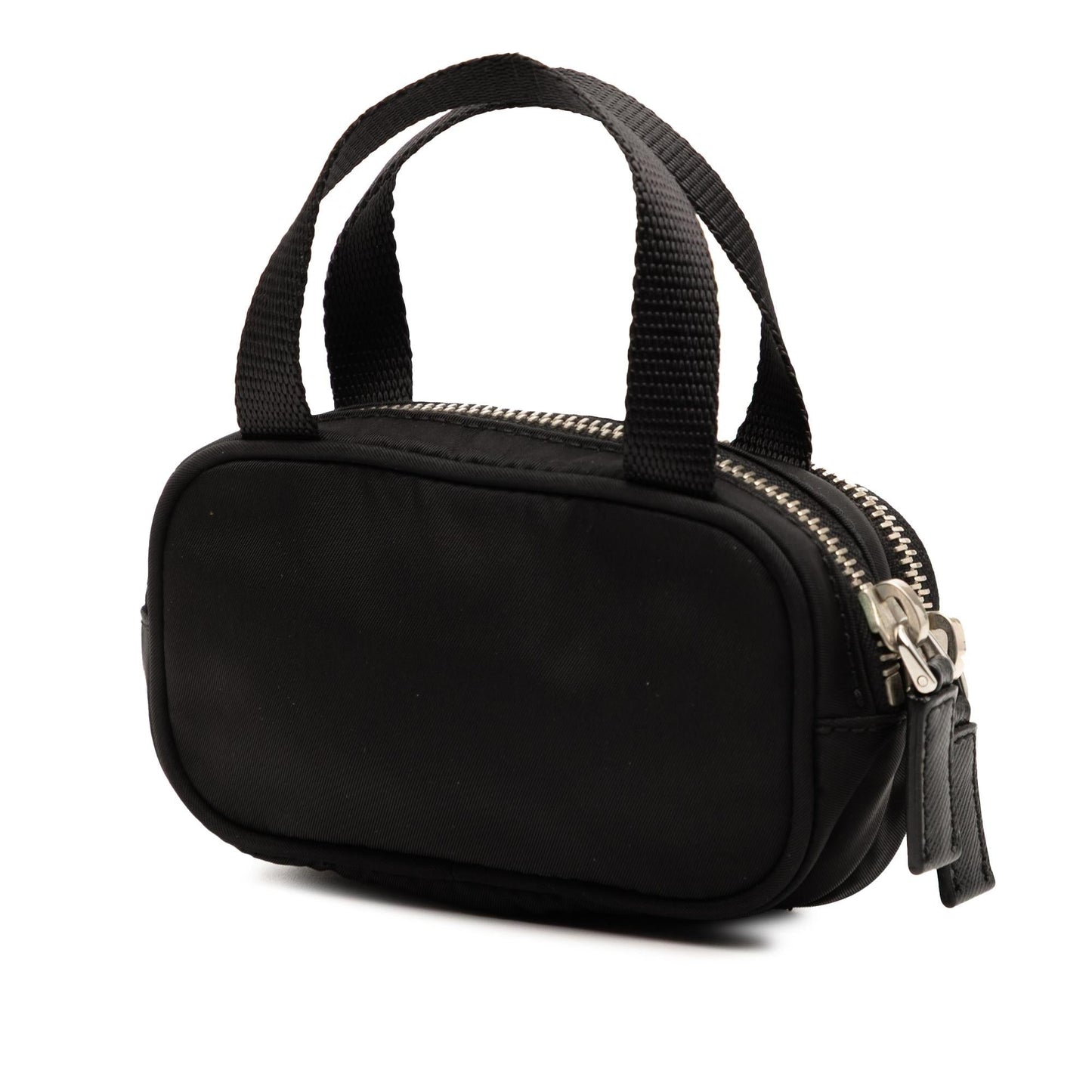 Prada Tessuto Double Handbag Mini Zip Satchel Bag