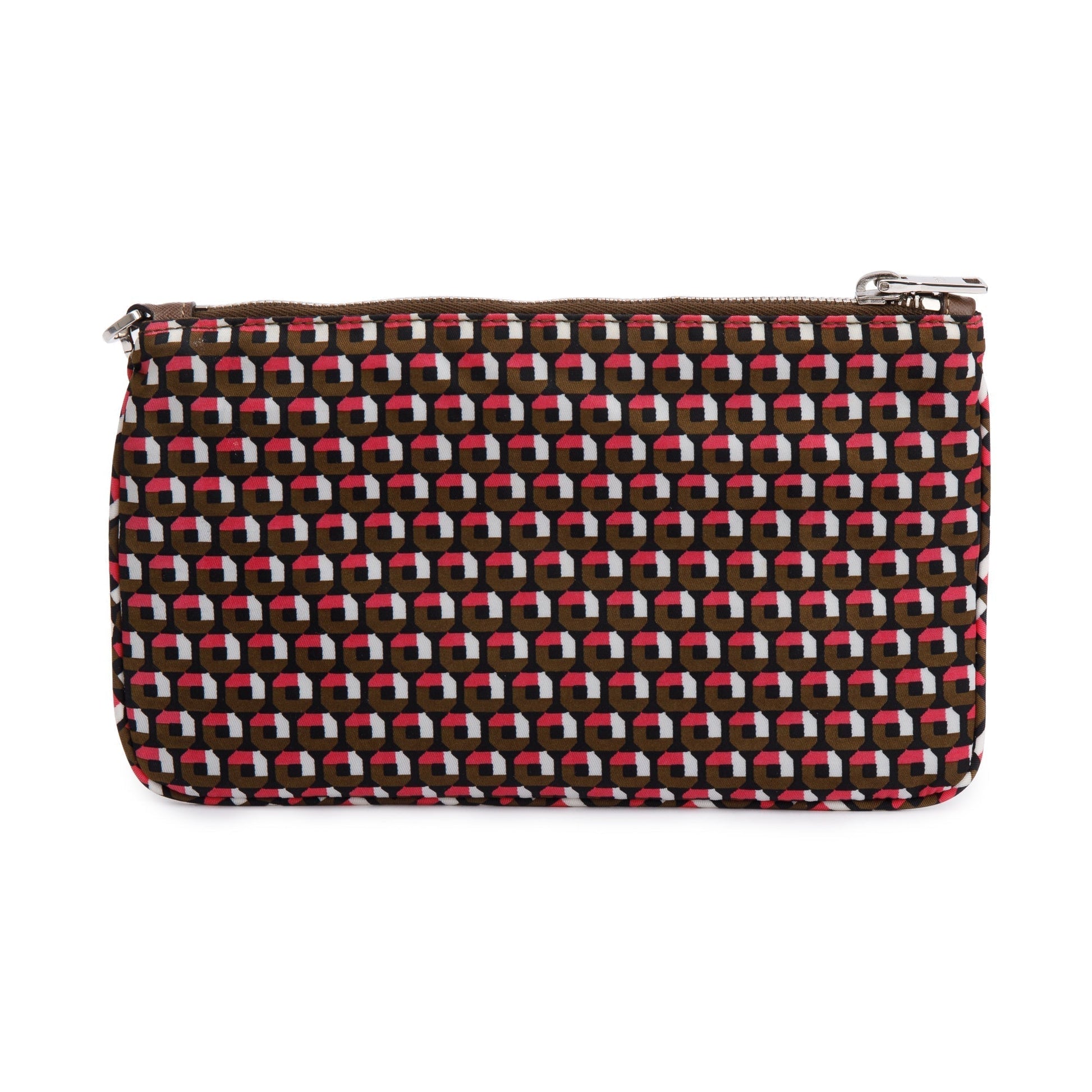 Prada Multicolor Tessuto Stampato Wristlet Handbag Nylon Travel Bag