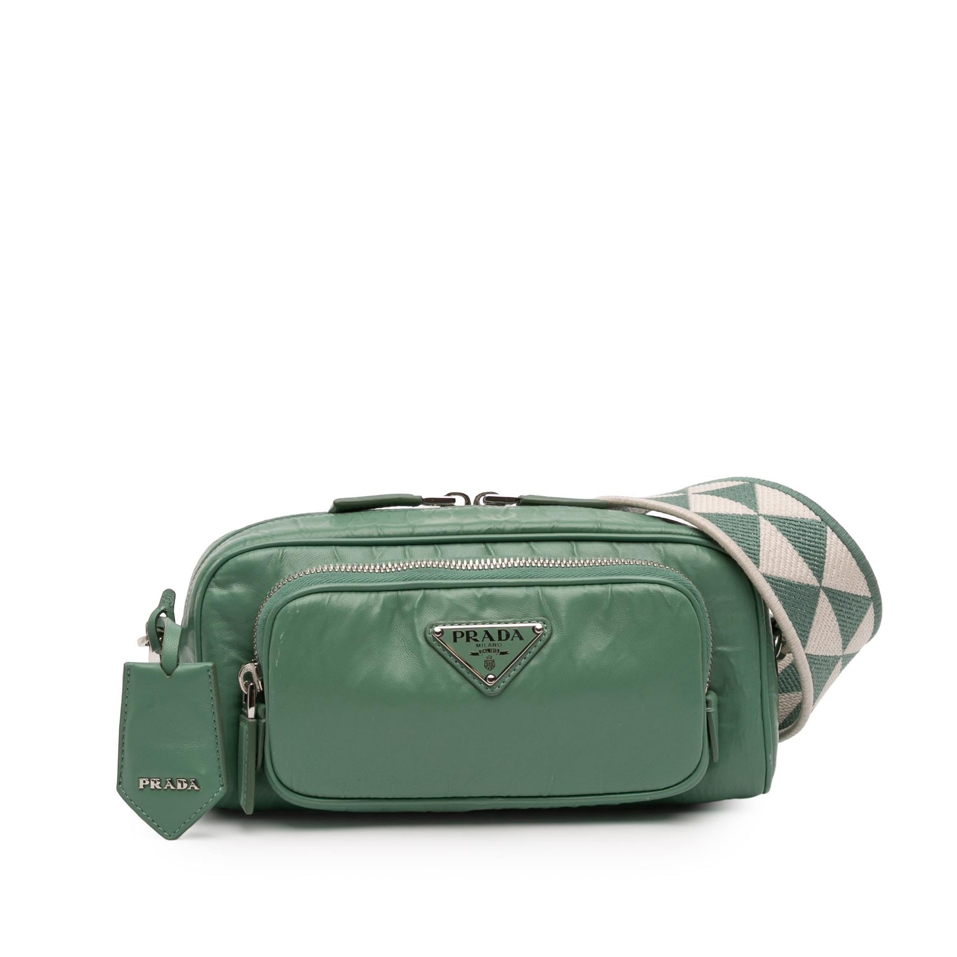 Prada Nappa Antique Multi Pocket Crossbody Crossbody Bag