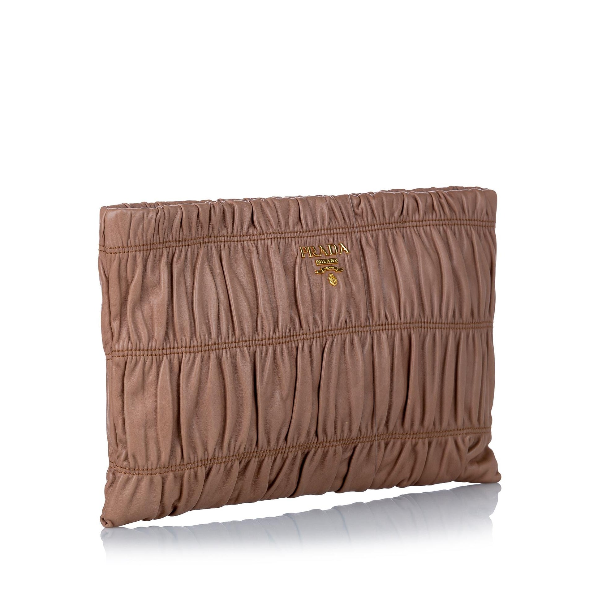 Prada Nappa Gaufre Clutch Bag Shg