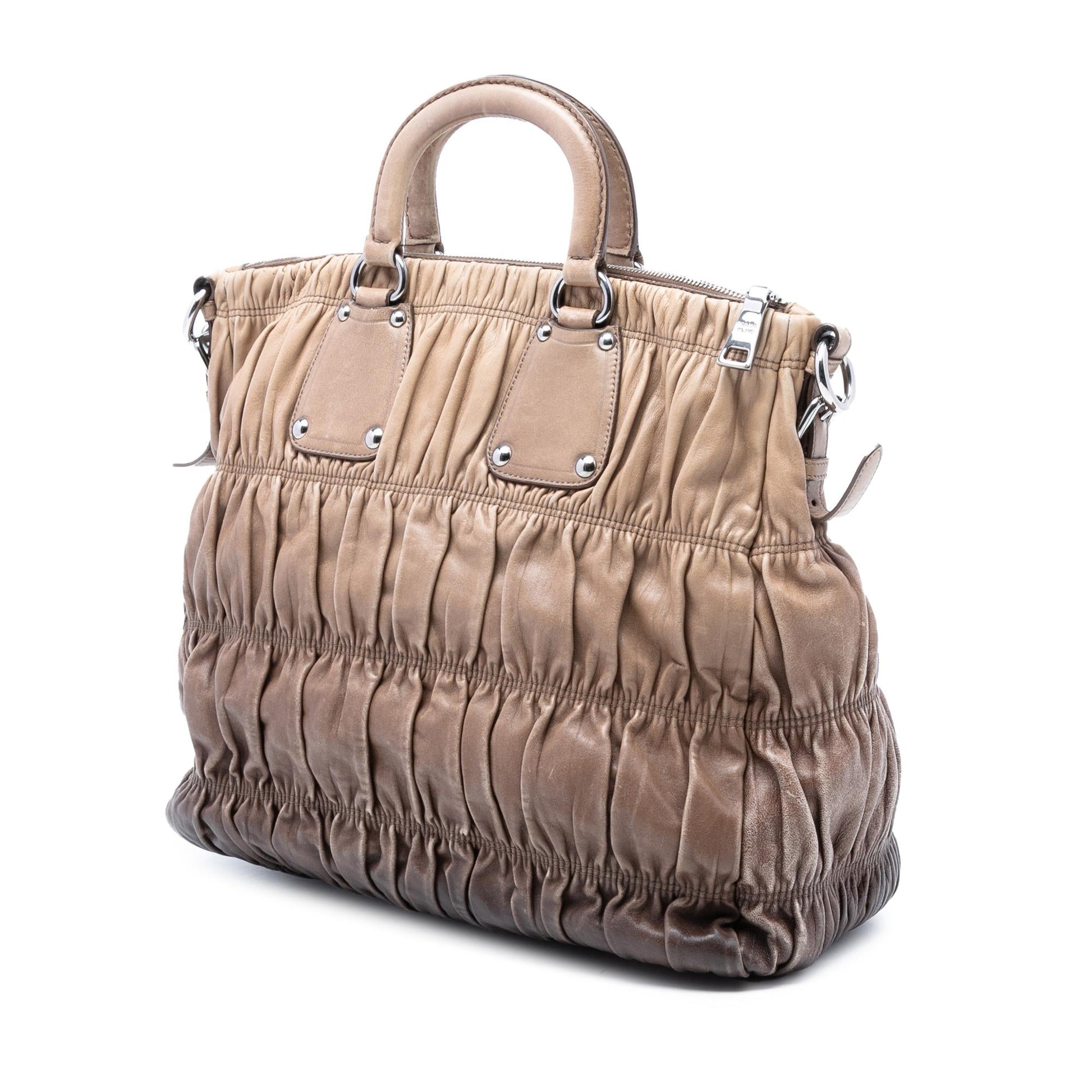 Prada Nappa Gaufre Ombre Satchel Satchel Bag Ombre Satchel 1