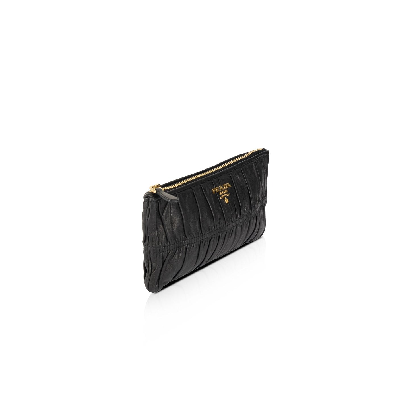 Prada Nappa Gaufre Pouch Handbag Travel Bag