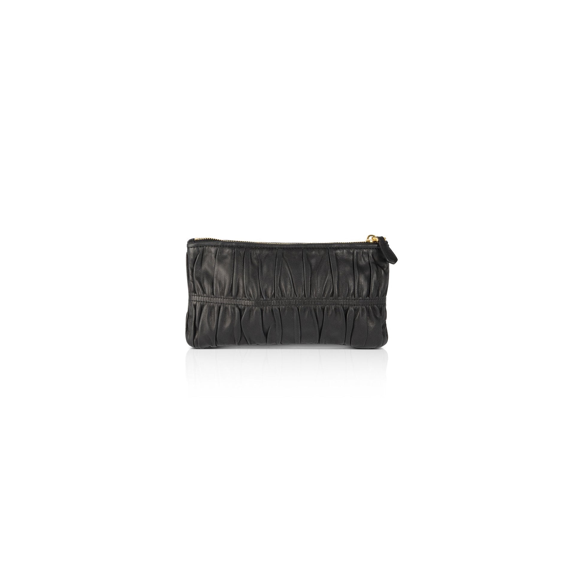 Prada Nappa Gaufre Pouch Handbag Travel Bag