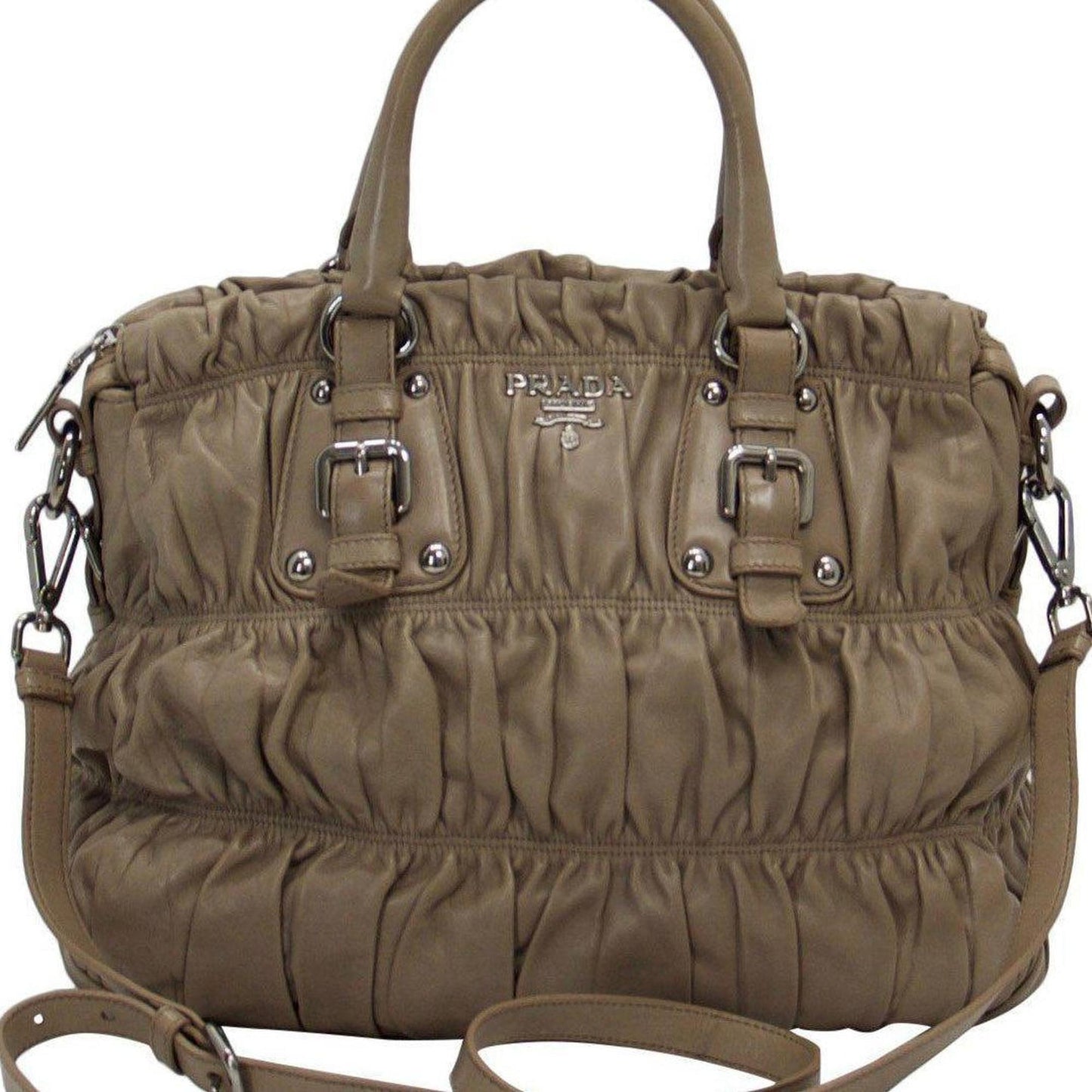 Prada Nappa Gaufre Satchel Bag Travel Bag