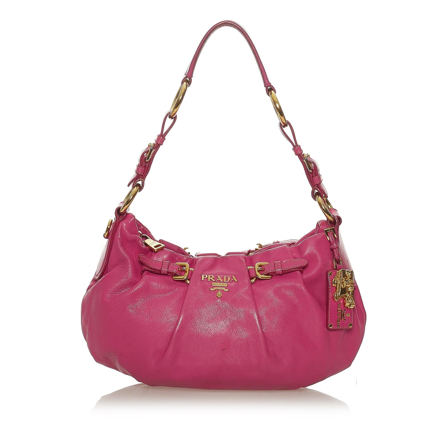 Prada Nappa Baguette Shg Handbag Leather Shoulder Bag