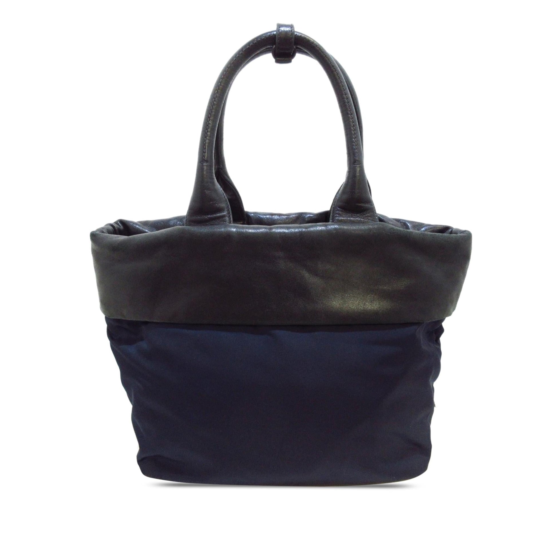 Prada Nappa Trimmed Tessuto Satchel Shg M0Zkln Satchel Bag