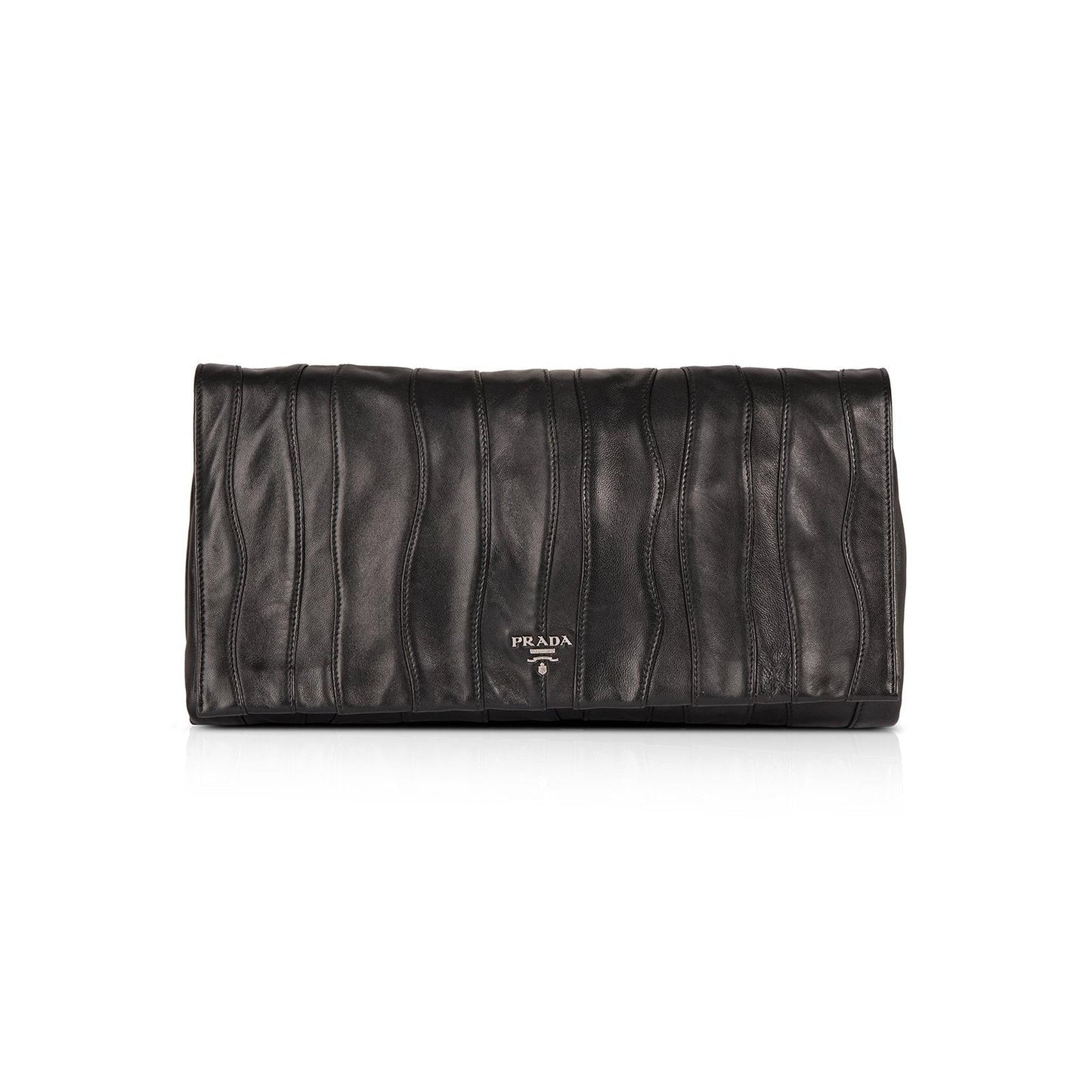 Prada Nappa Waves Clutch Handbag Clutch Bag