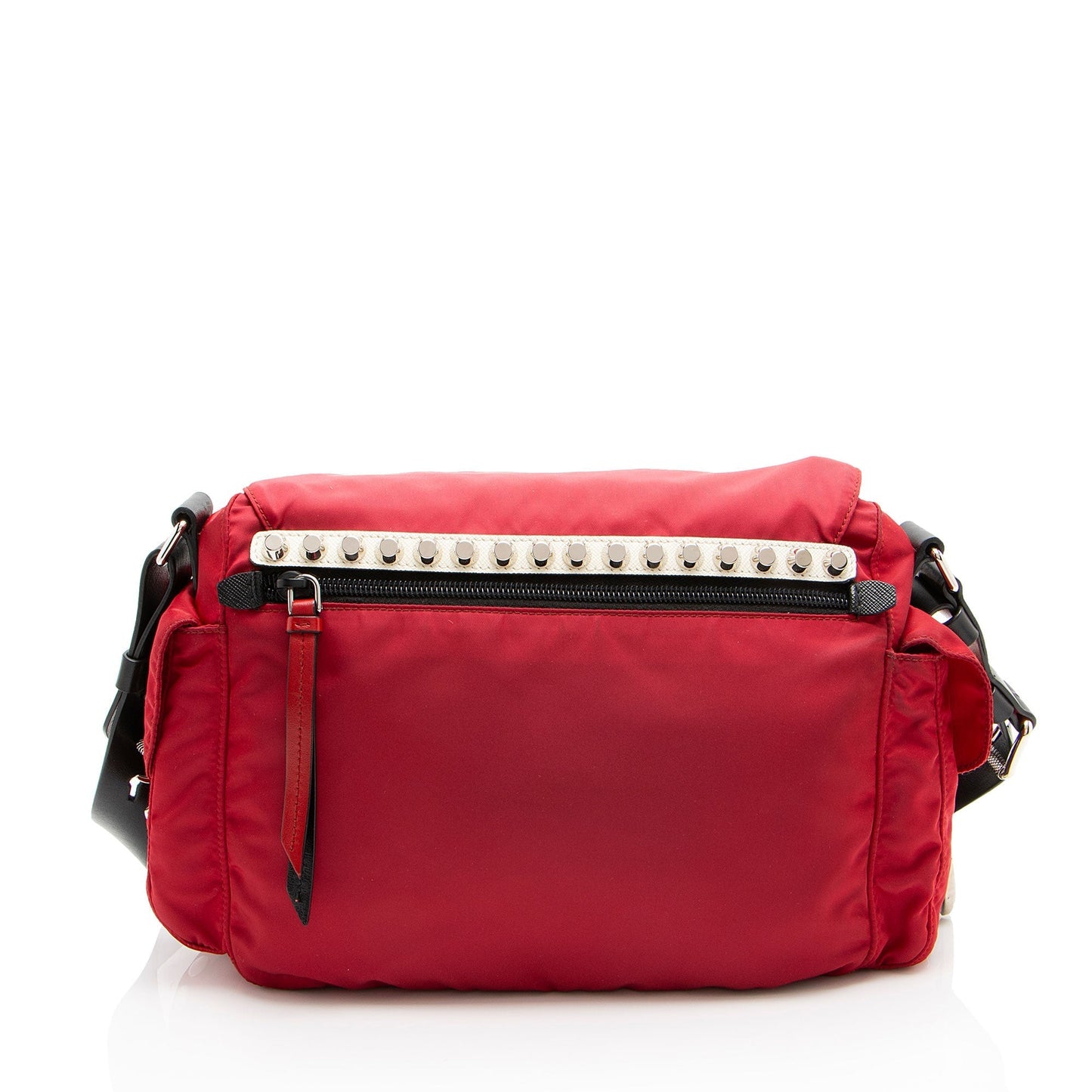 Prada Tessuto Studded New Vela Messenger Shf Cxmopg Shoulder Bag
