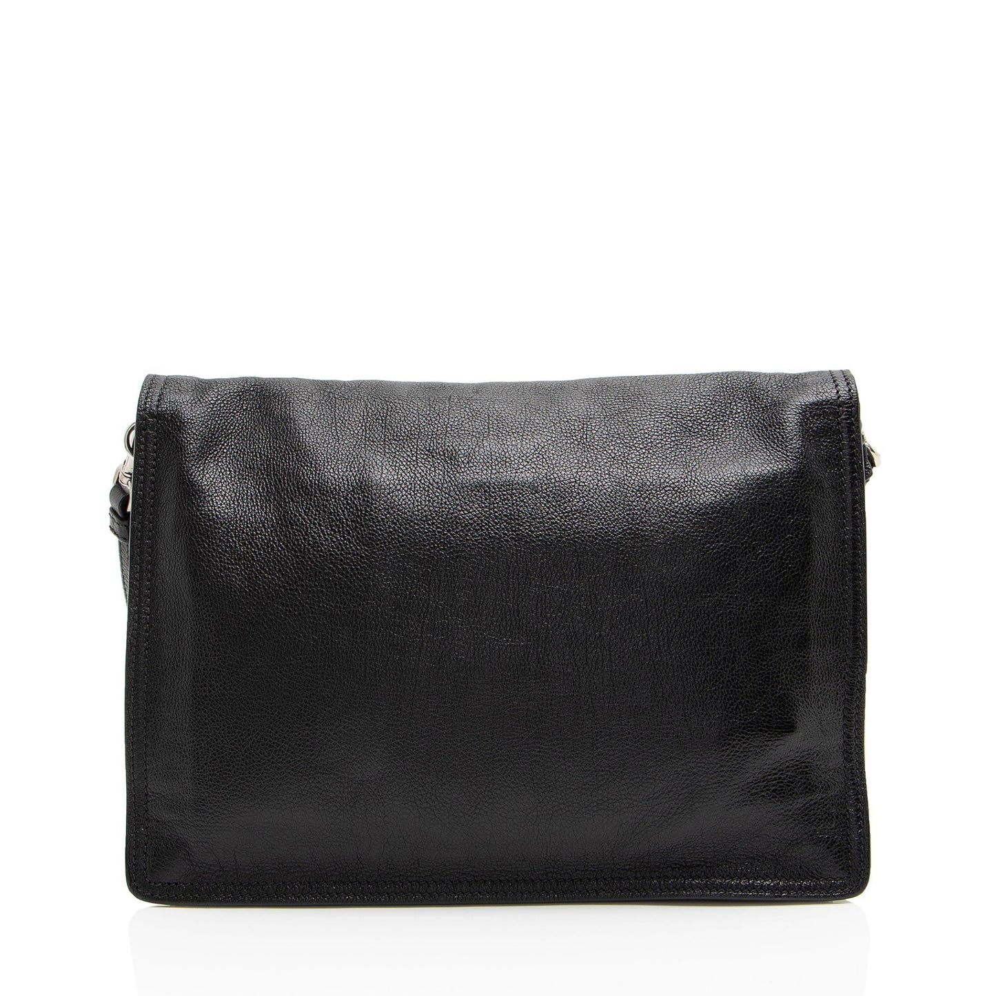 Prada Ombre Glace Calf Etiquette Messenger Flap Shoulder Bag