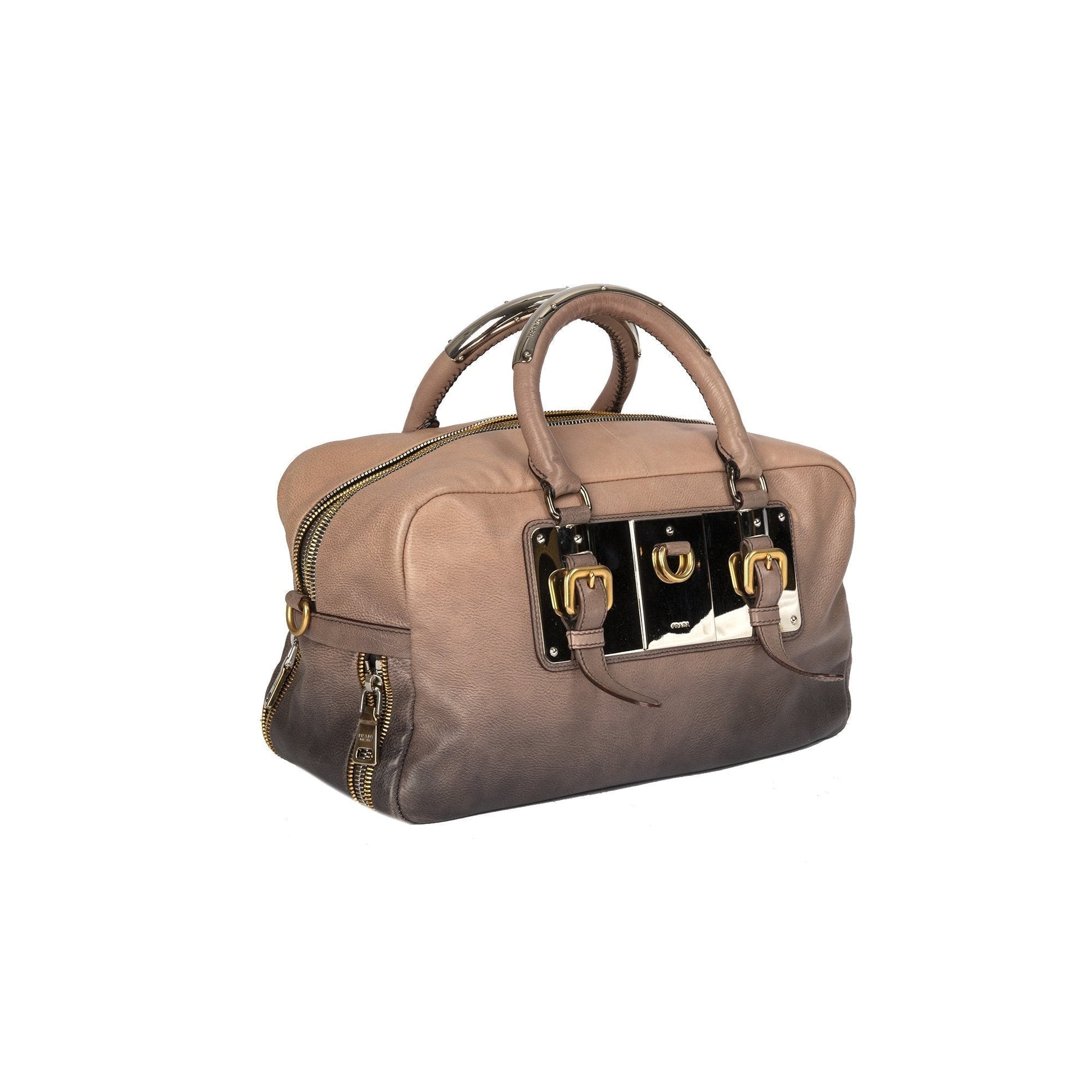 Prada Ombre Glace Zippers Bauletto Bag Travel Bag