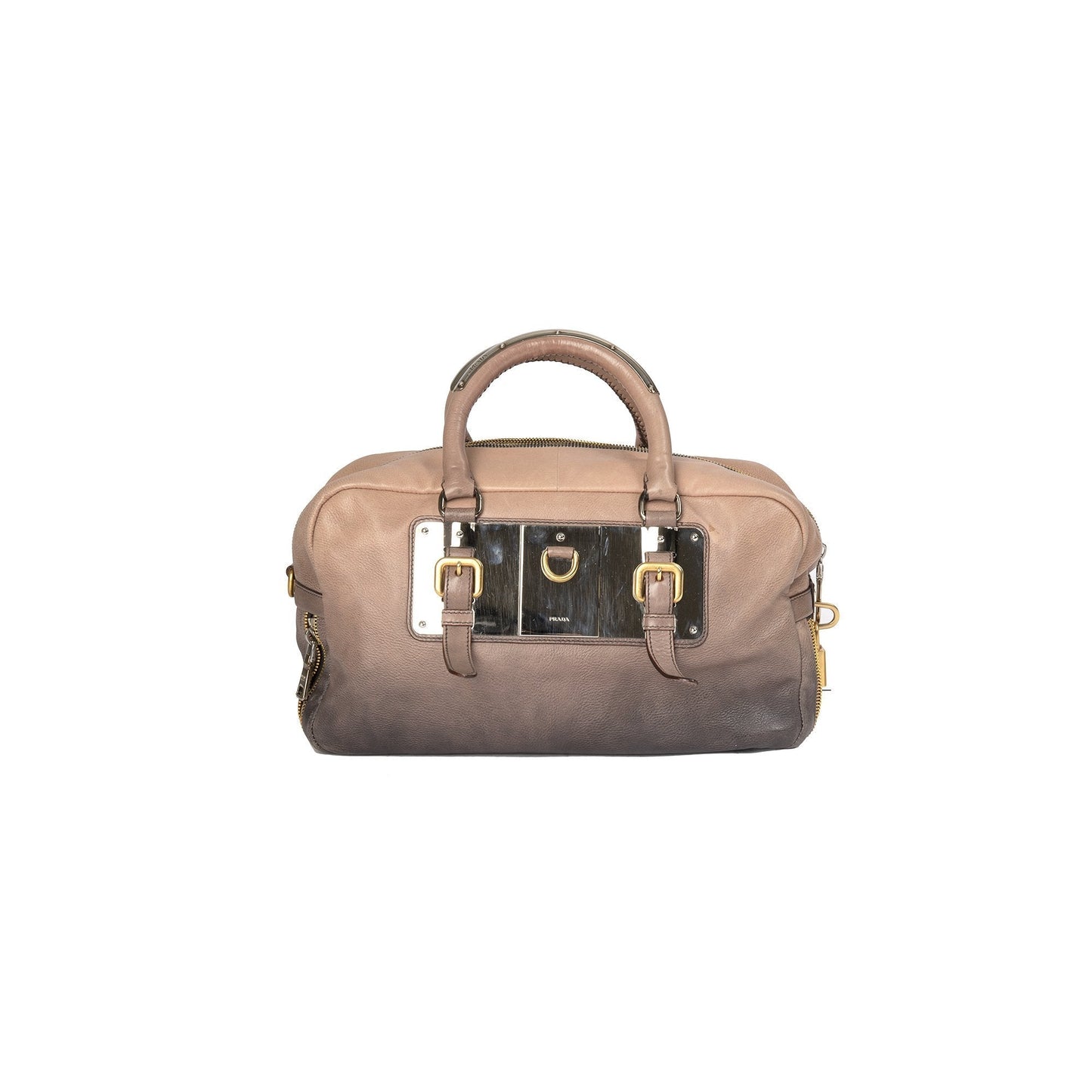 Prada Ombre Glace Zippers Bauletto Bag Travel Bag