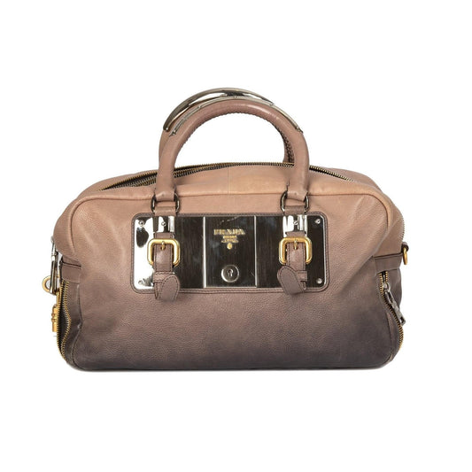 Prada Ombre Glace Zippers Bauletto Bag Travel Bag