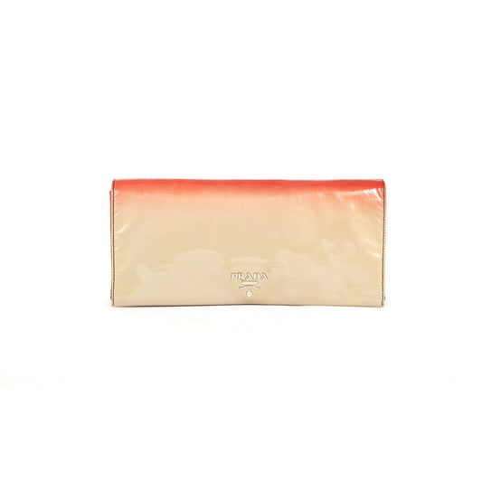 Prada Ombre Vernice Stumata Clutch Handbag Clutch Bag