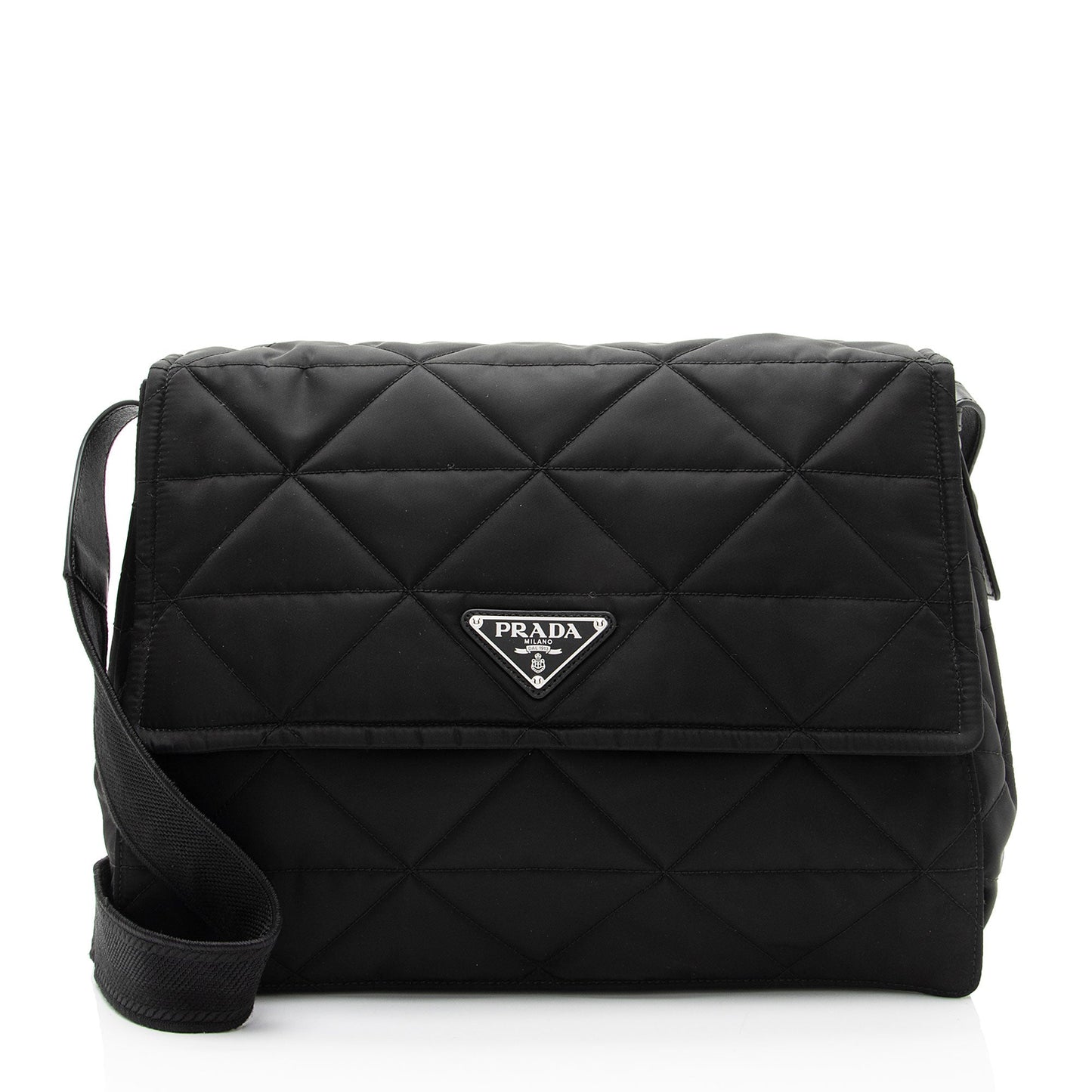 Prada Padded Re Messenger Nylon Flap Shoulder Bag