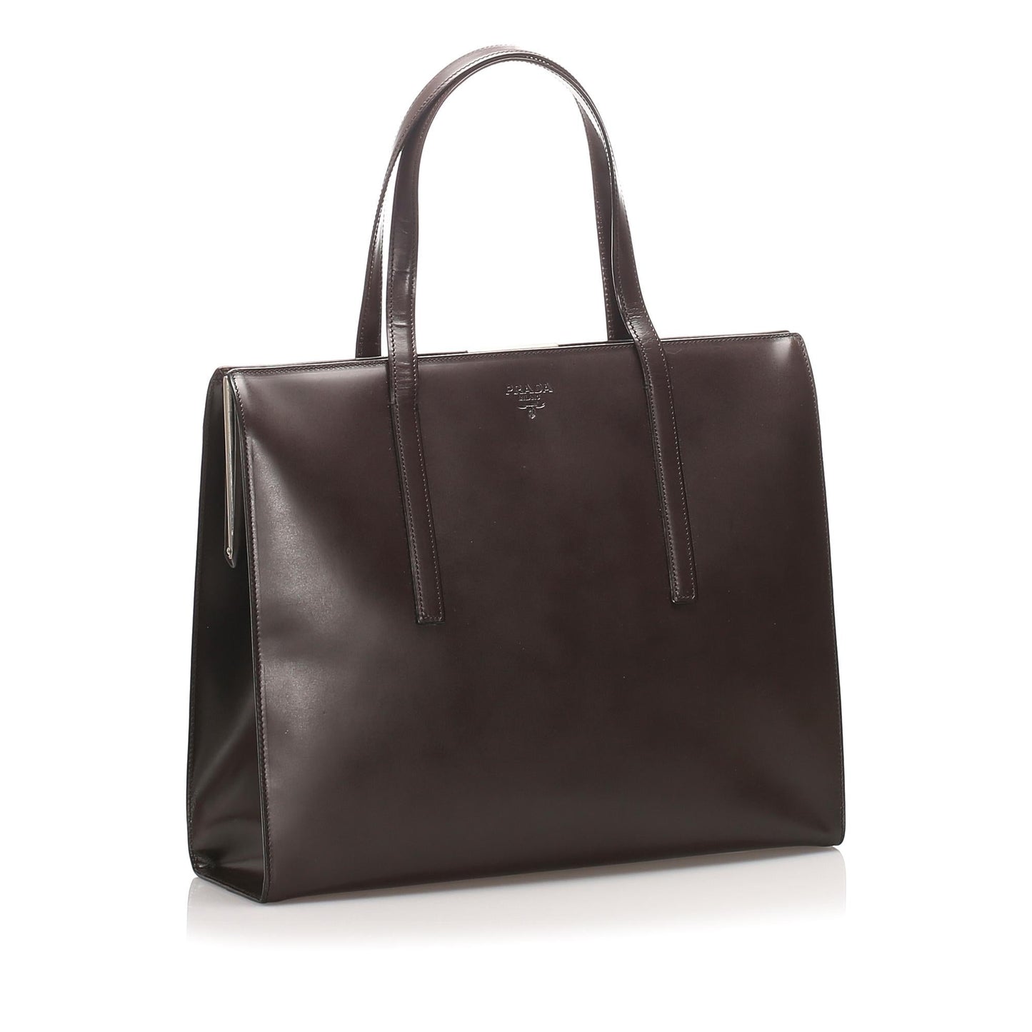 Prada Tote Shg Leather Tote Bag